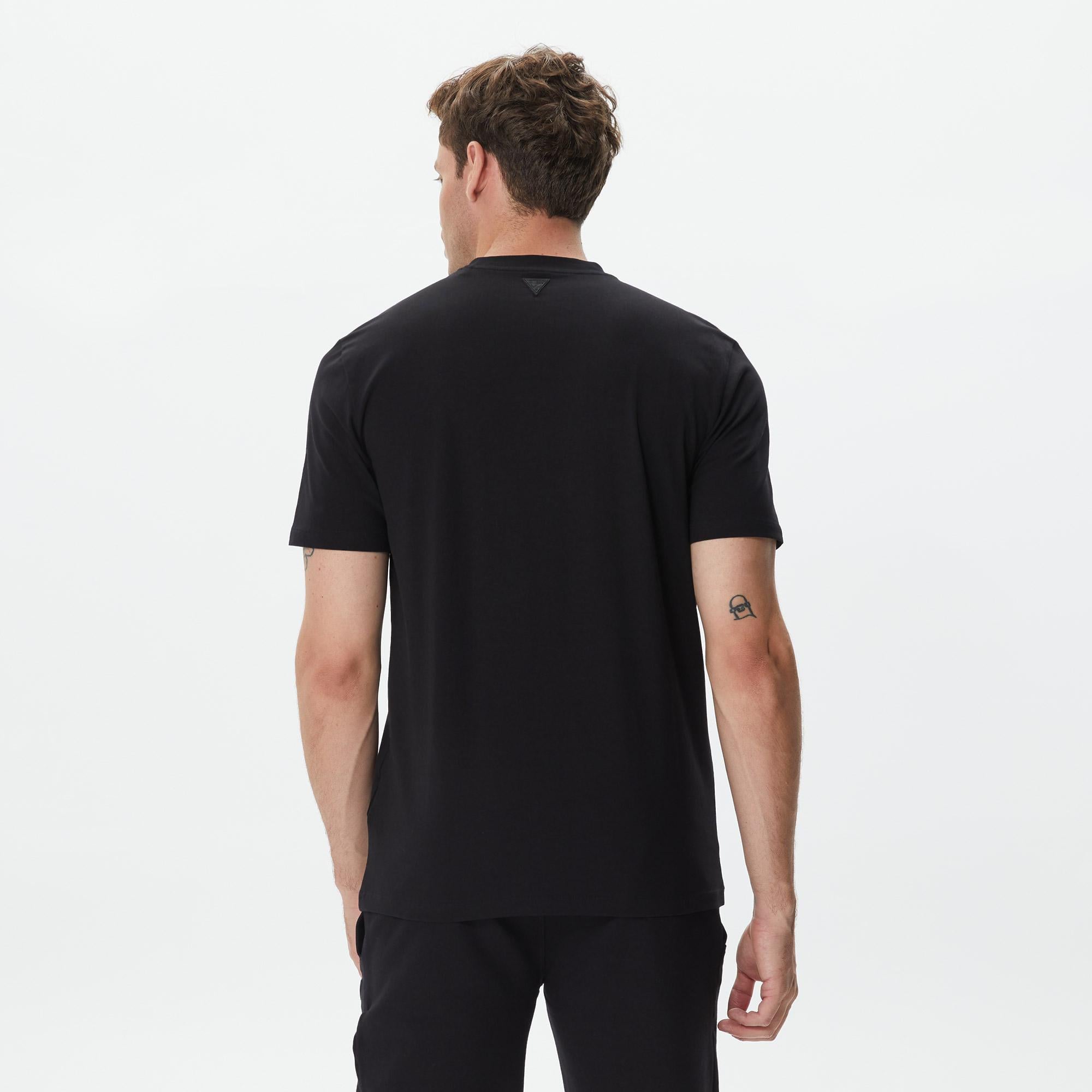 Guess Alphy Erkek Siyah T-Shirt