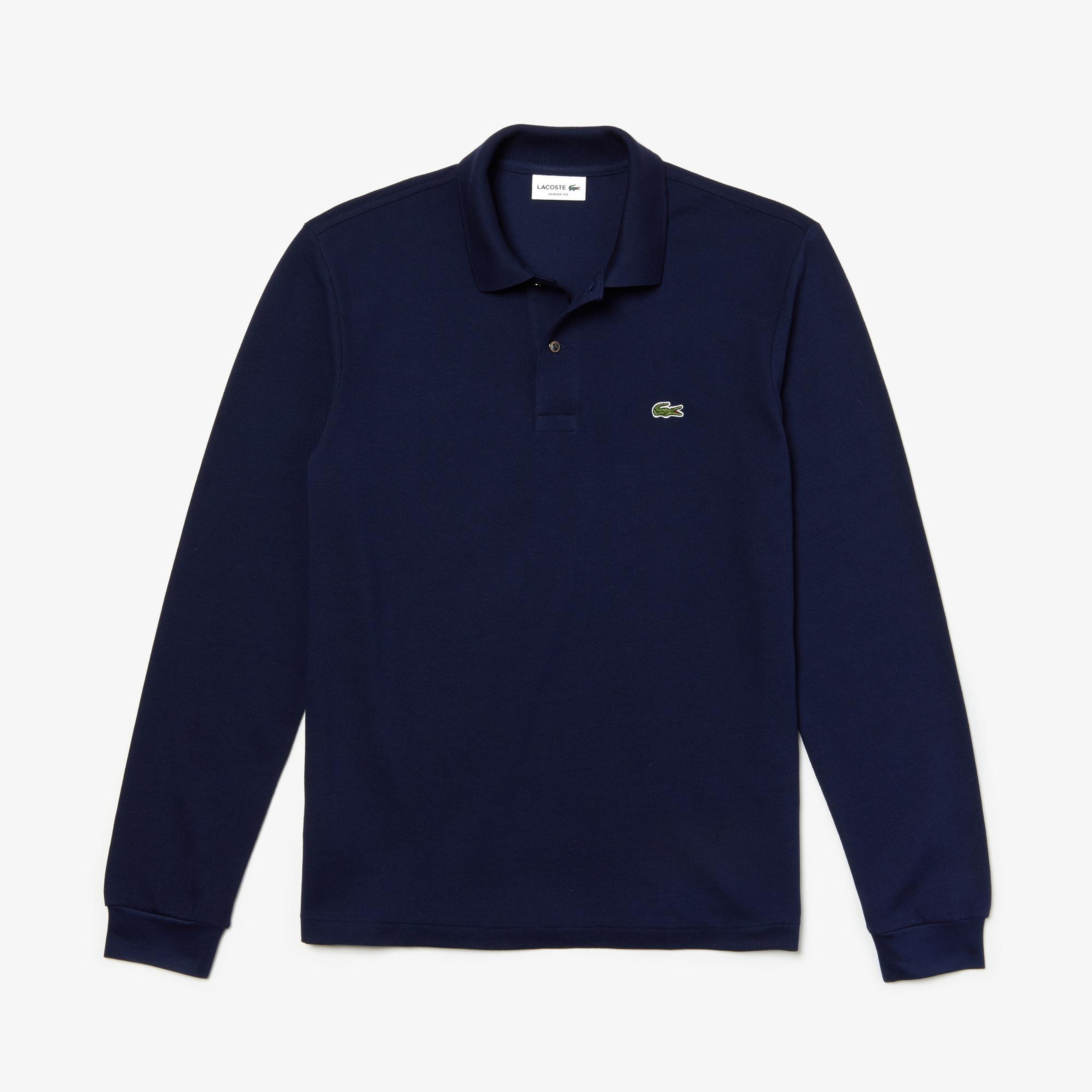 Lacoste Erkek Classic Fit Uzun Kollu Lacivert Polo