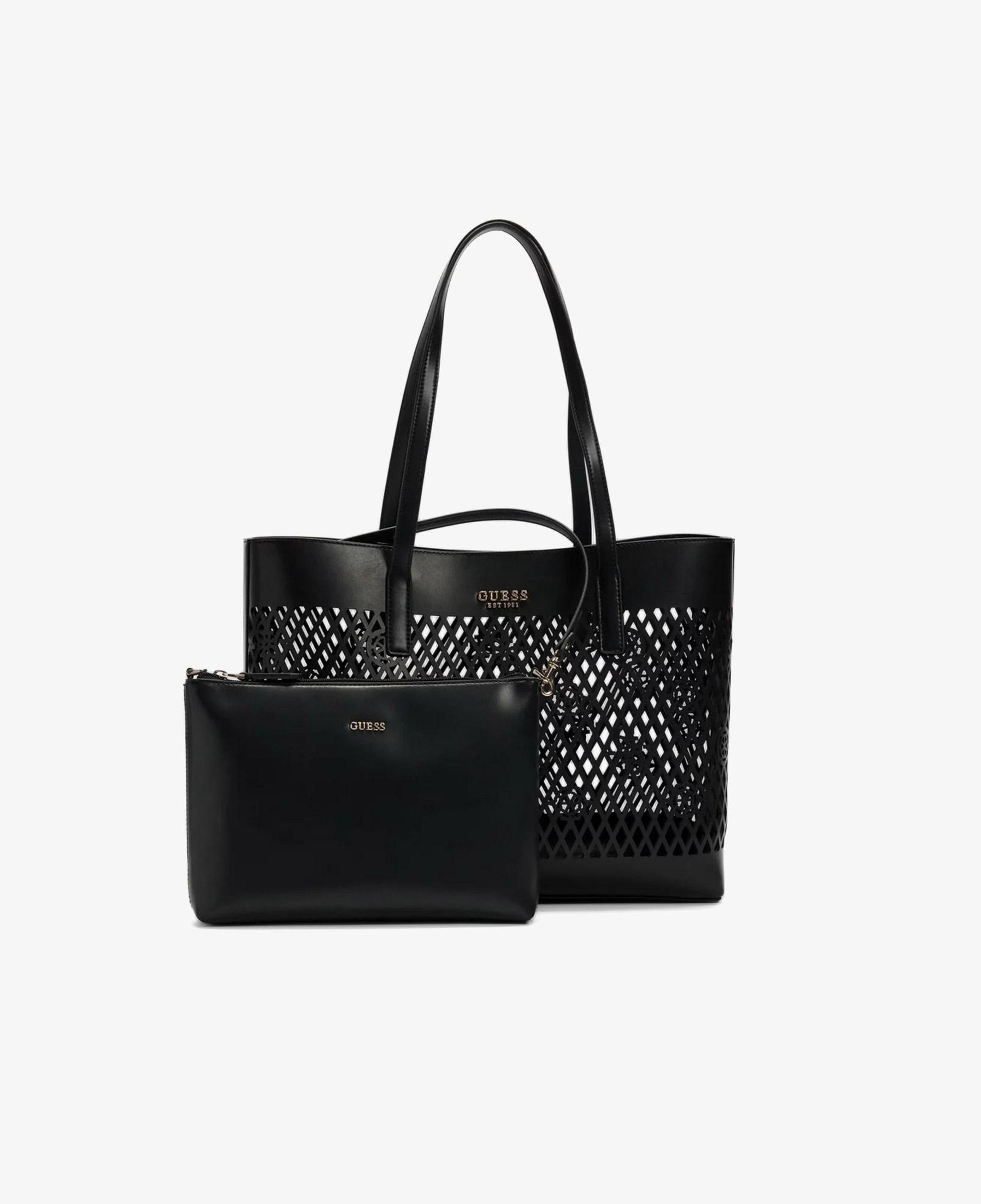 Guess Letty Tote Kadın Siyah Omuz Çantası