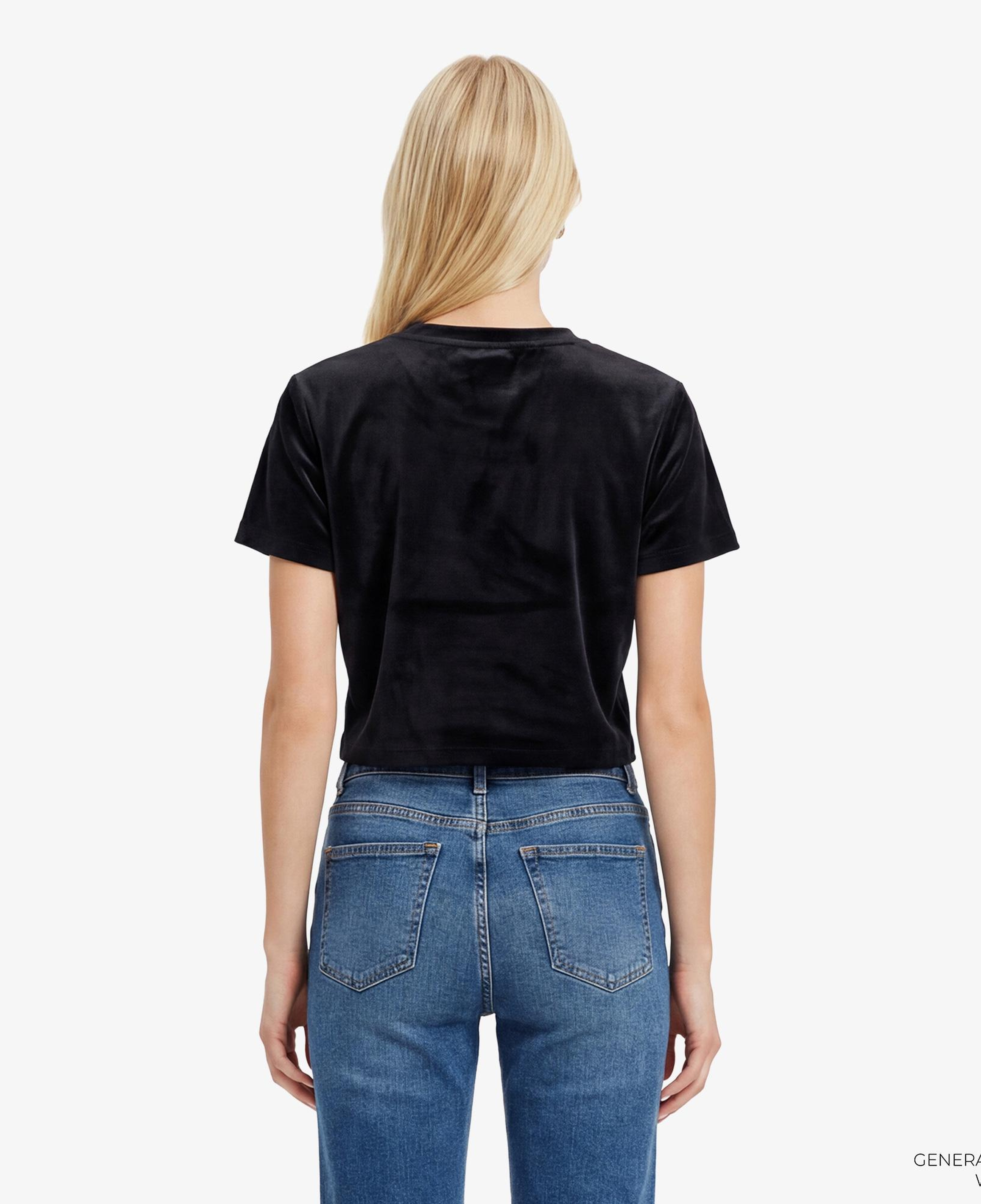 Guess Couture Aktif Boxy Fit Kadın Siyah T-Shirt