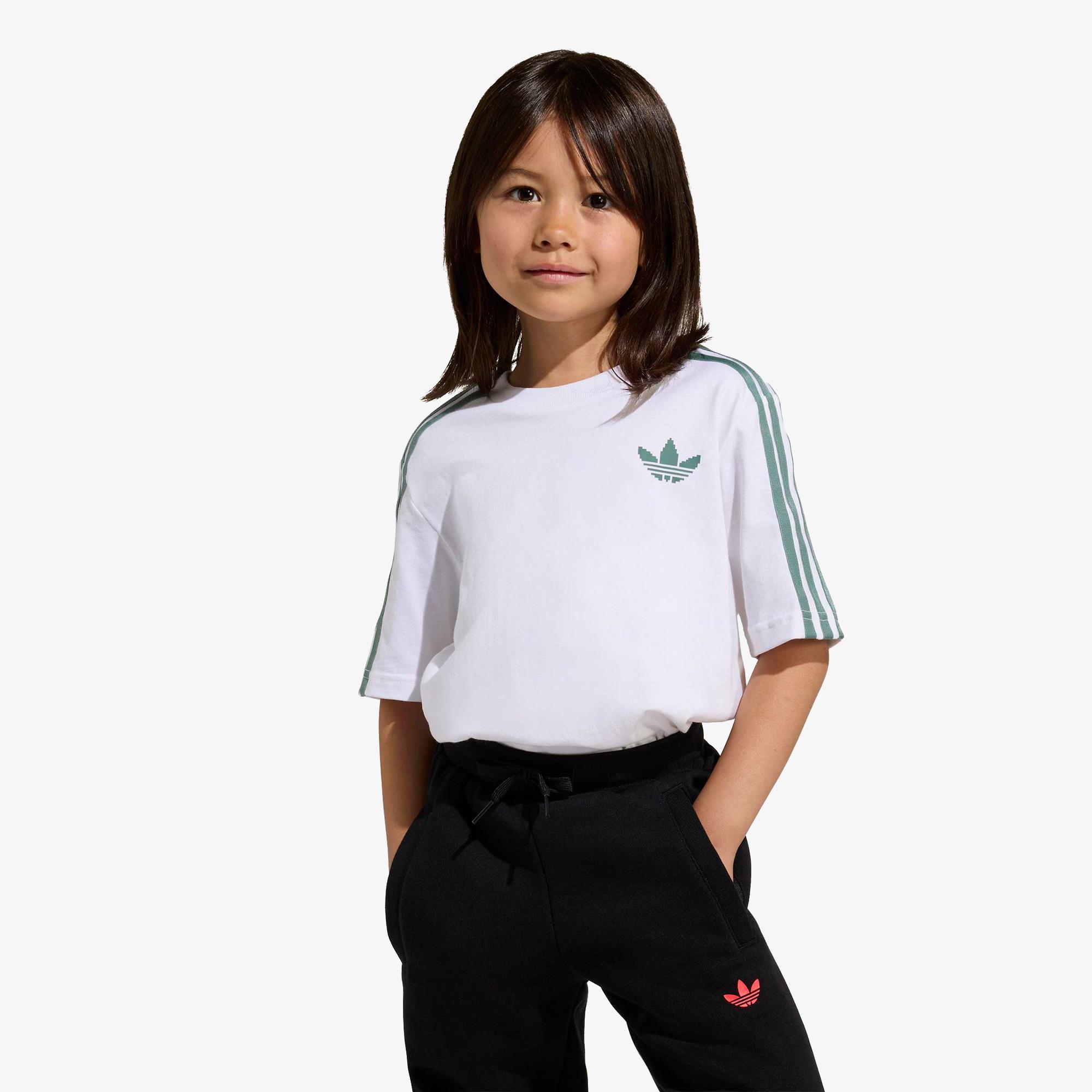 adidas Minecraft Çocuk Beyaz T-Shirt