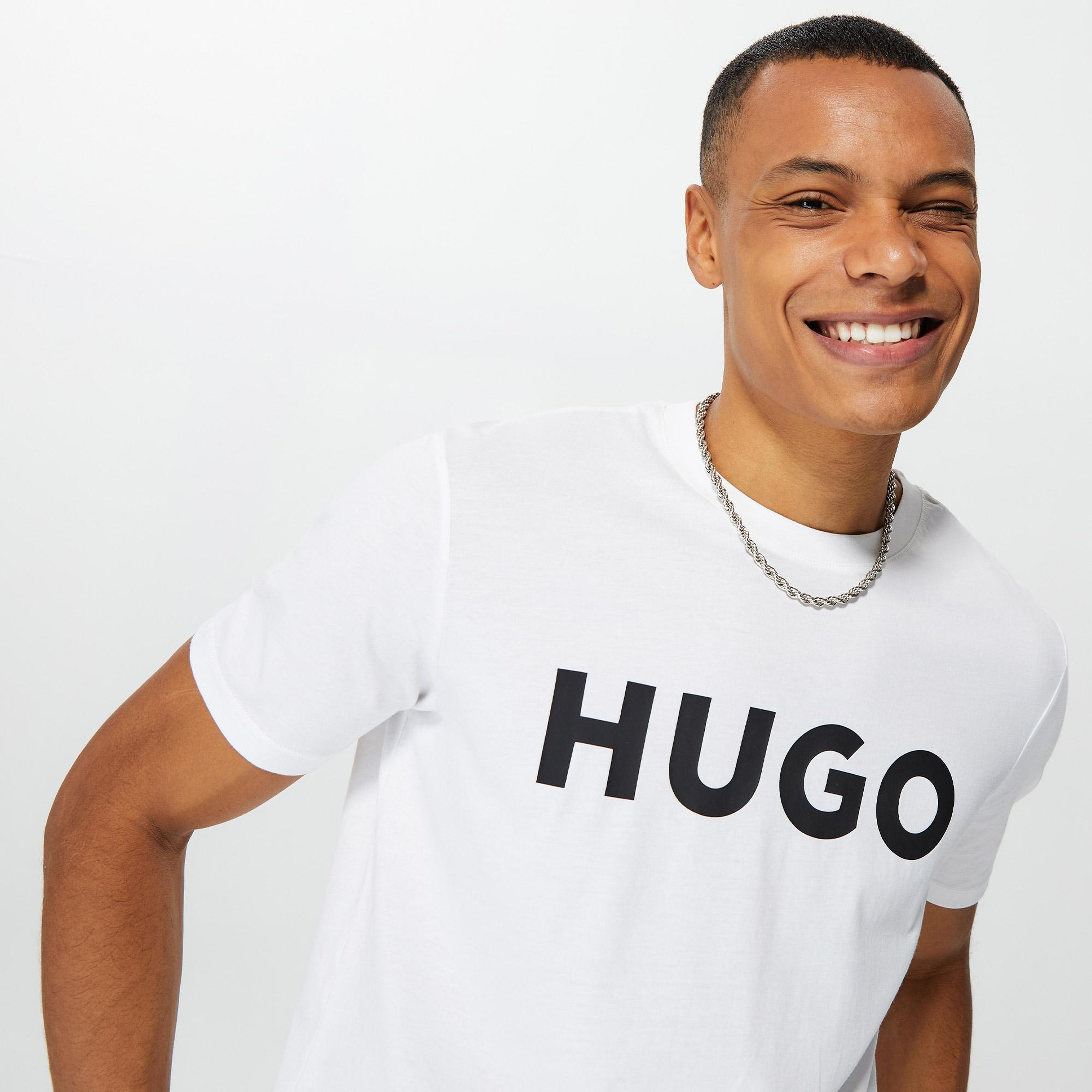 Hugo Dulivio Erkek Beyaz T-Shirt