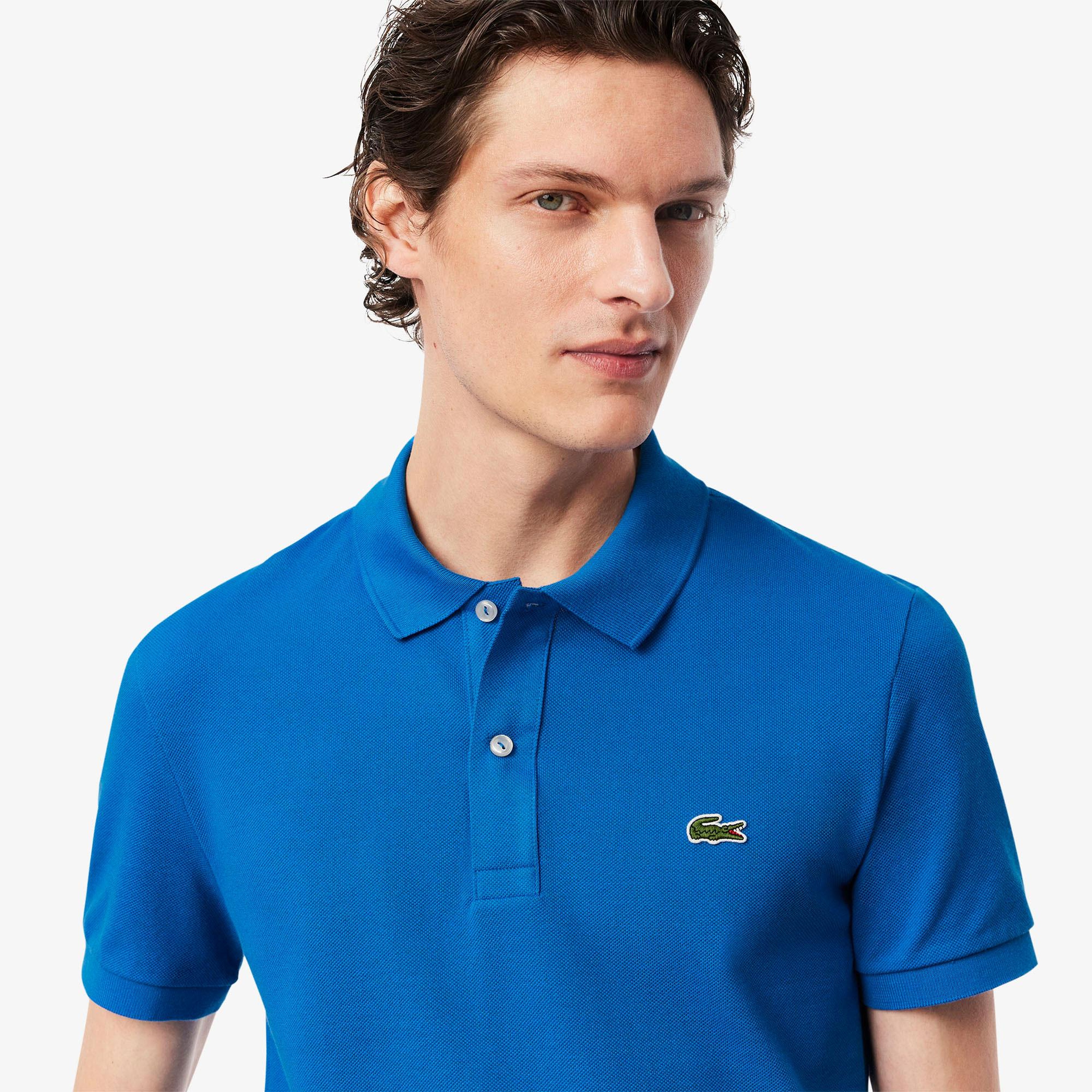 Lacoste L.12.12 Erkek Slim Fit Mavi Polo