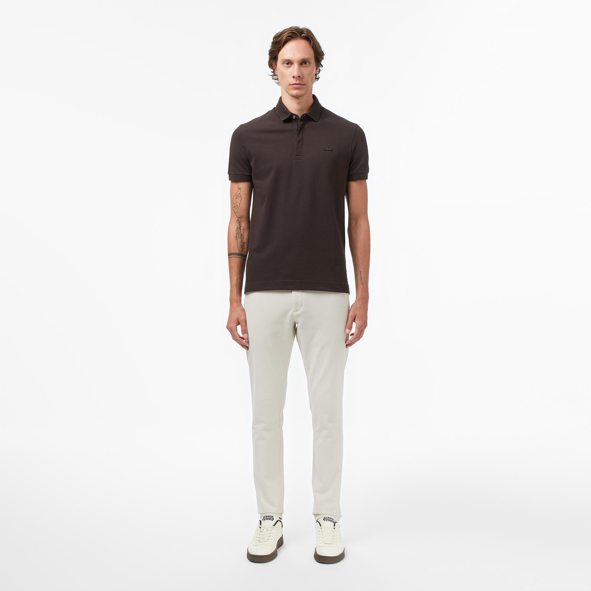 Lacoste Paris Erkek Regular Fit Kahverengi Polo