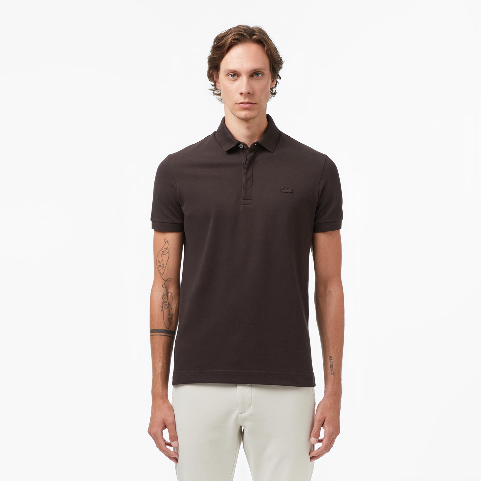 Lacoste Paris Erkek Regular Fit Kahverengi Polo