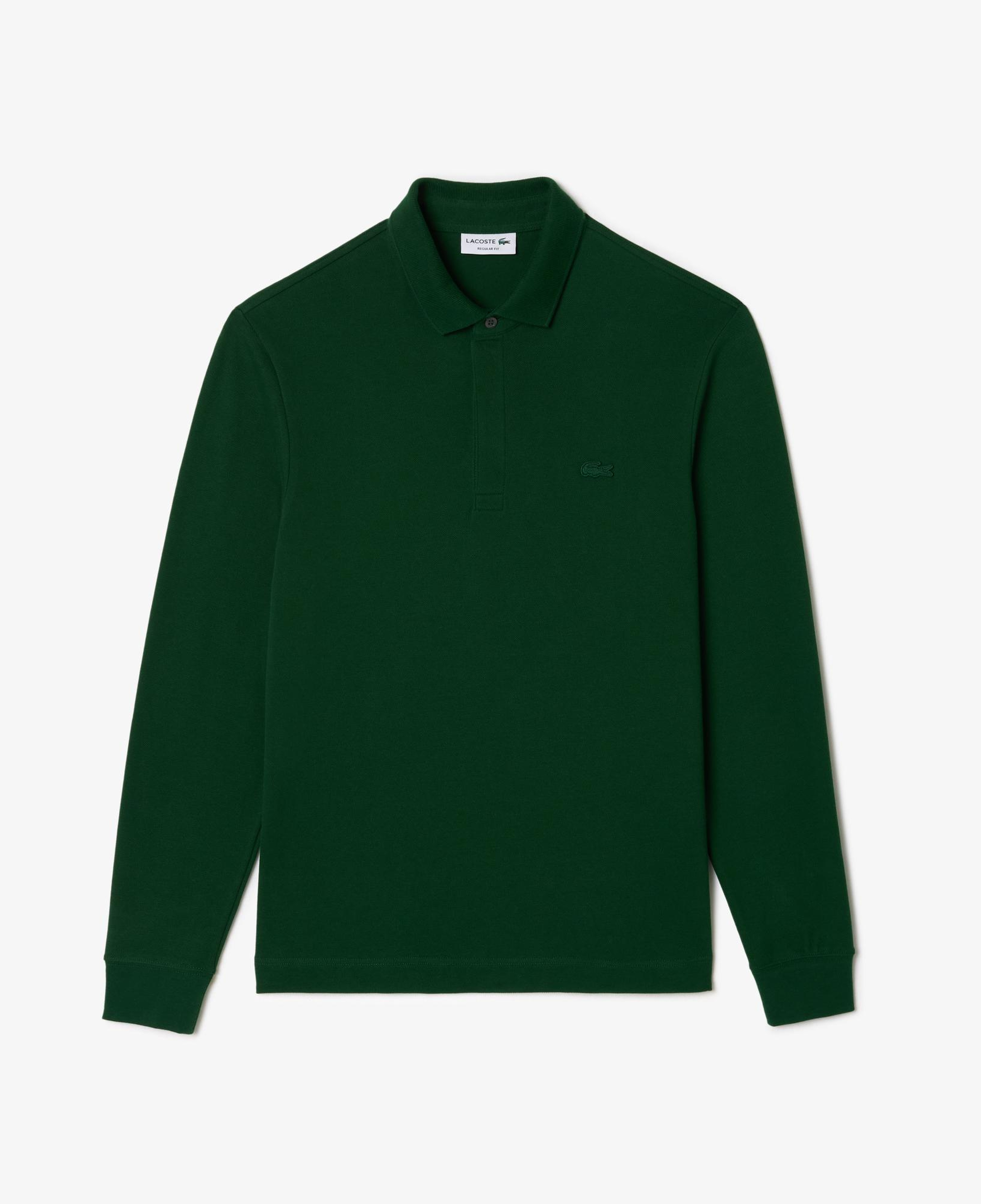 Lacoste Paris Erkek Regular Fit Uzun Kollu Haki Polo