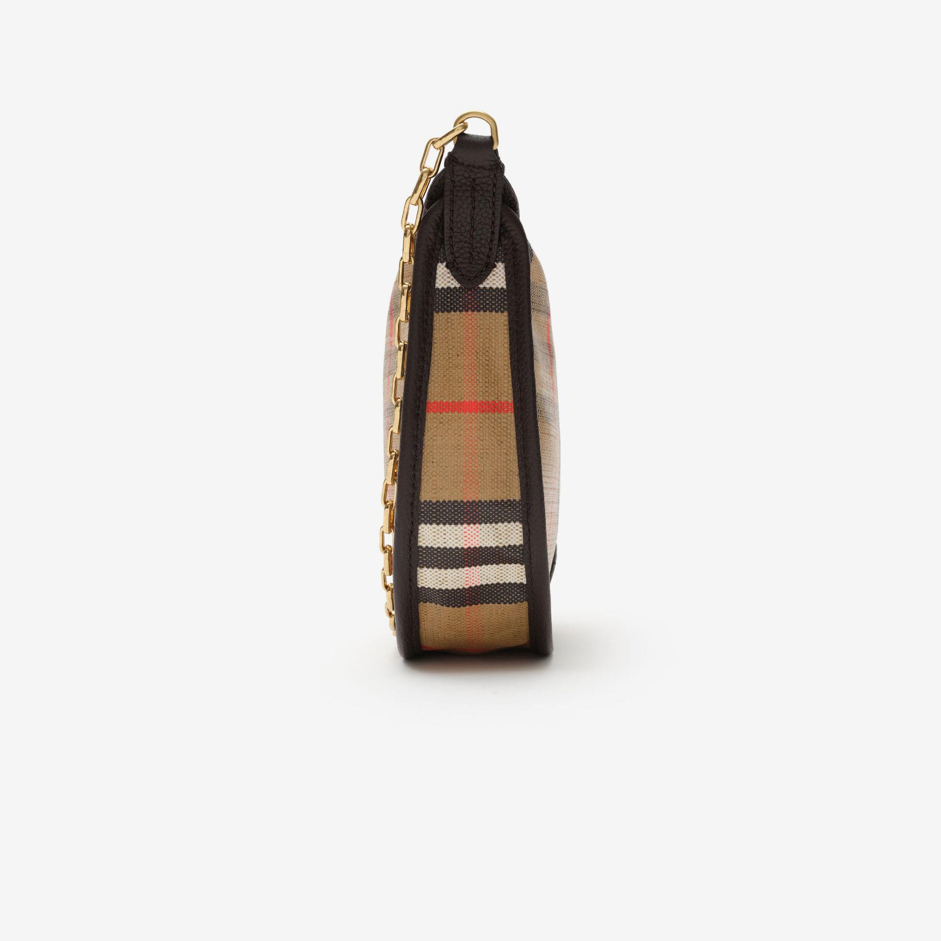 Burberry Highlands Chain Strap Pouch Kadın Bej El Çantası