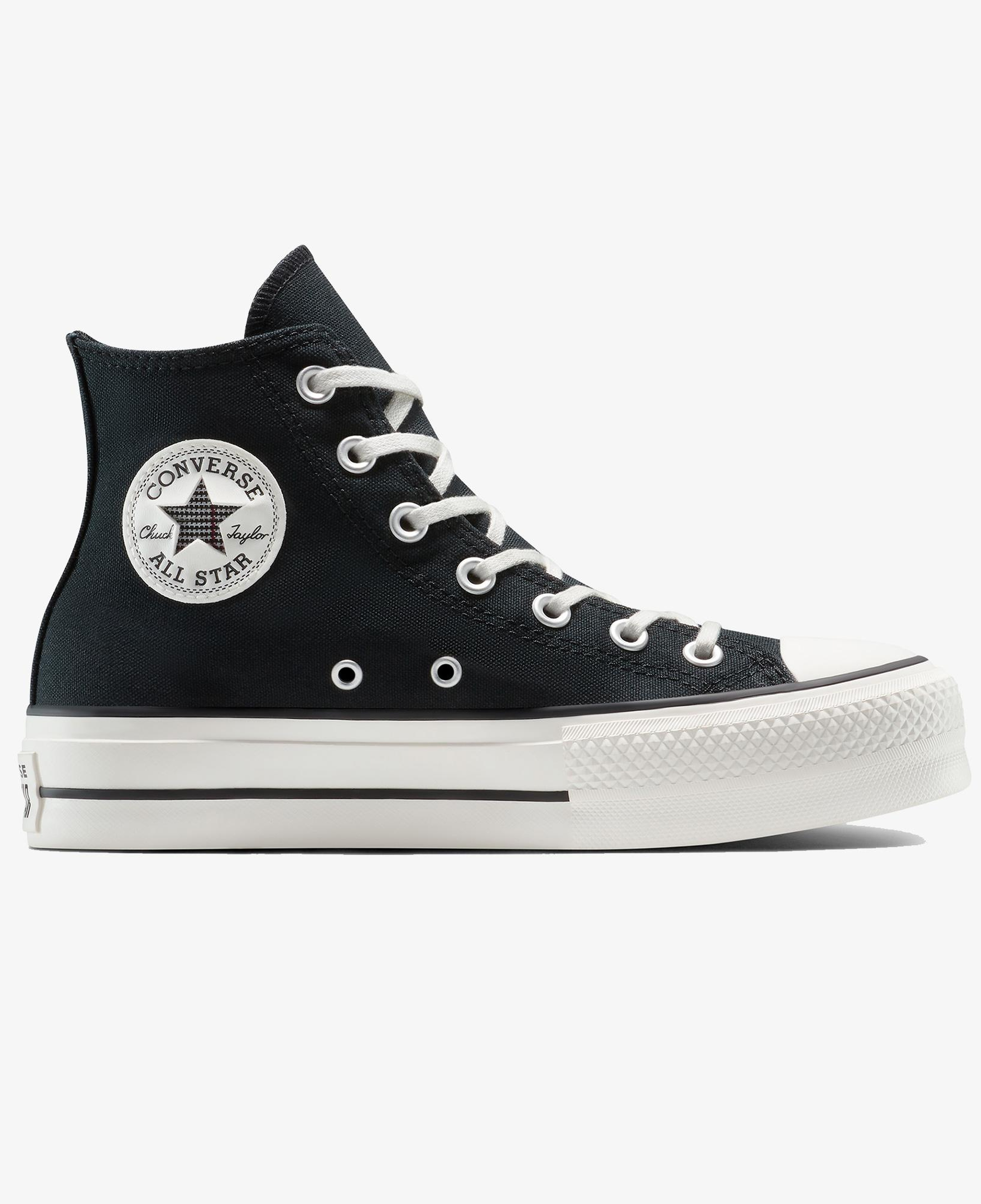 Converse Chuck Taylor All Star Lift Platform Floral Kadın Siyah Sneaker