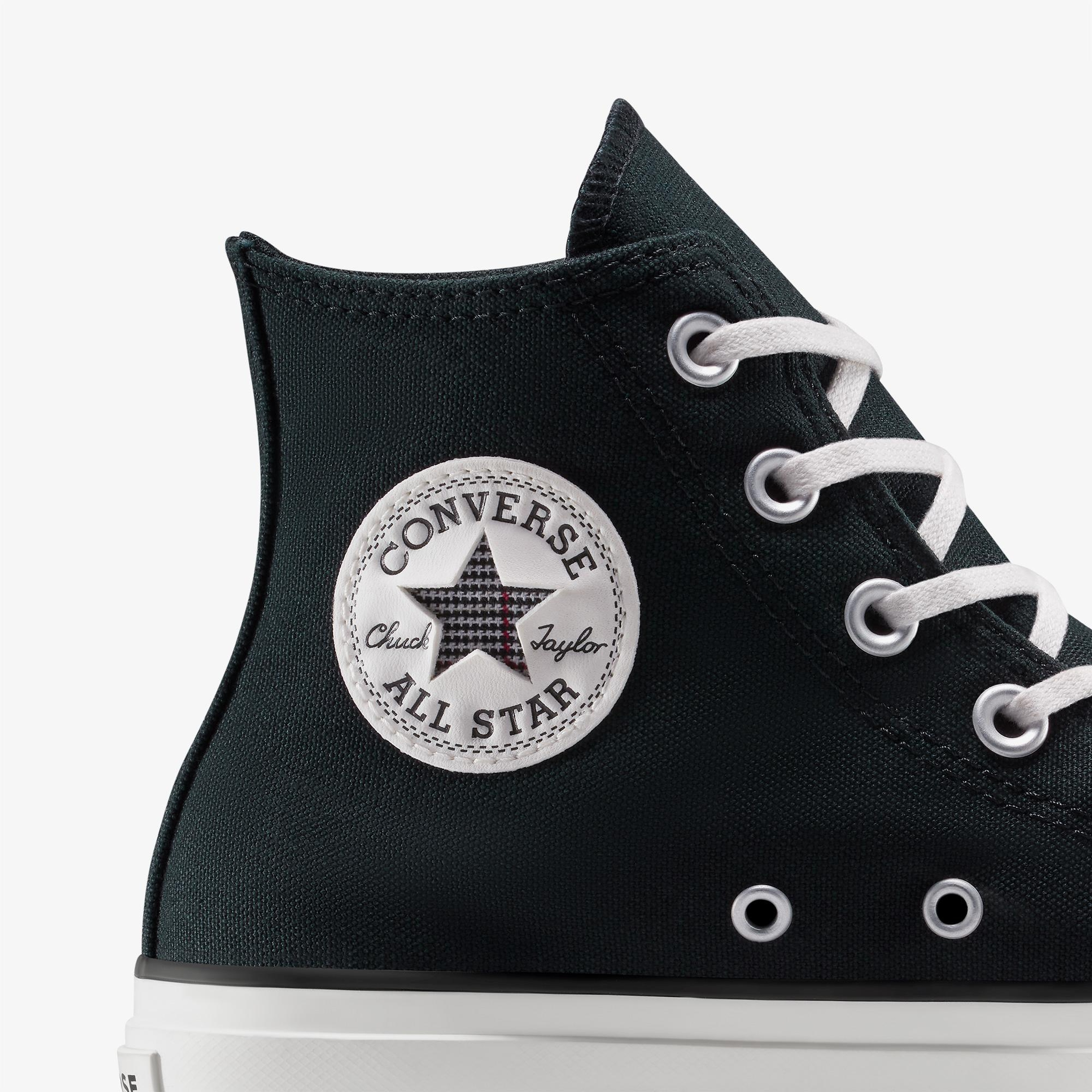 Converse Chuck Taylor All Star Lift Platform Floral Kadın Siyah Sneaker
