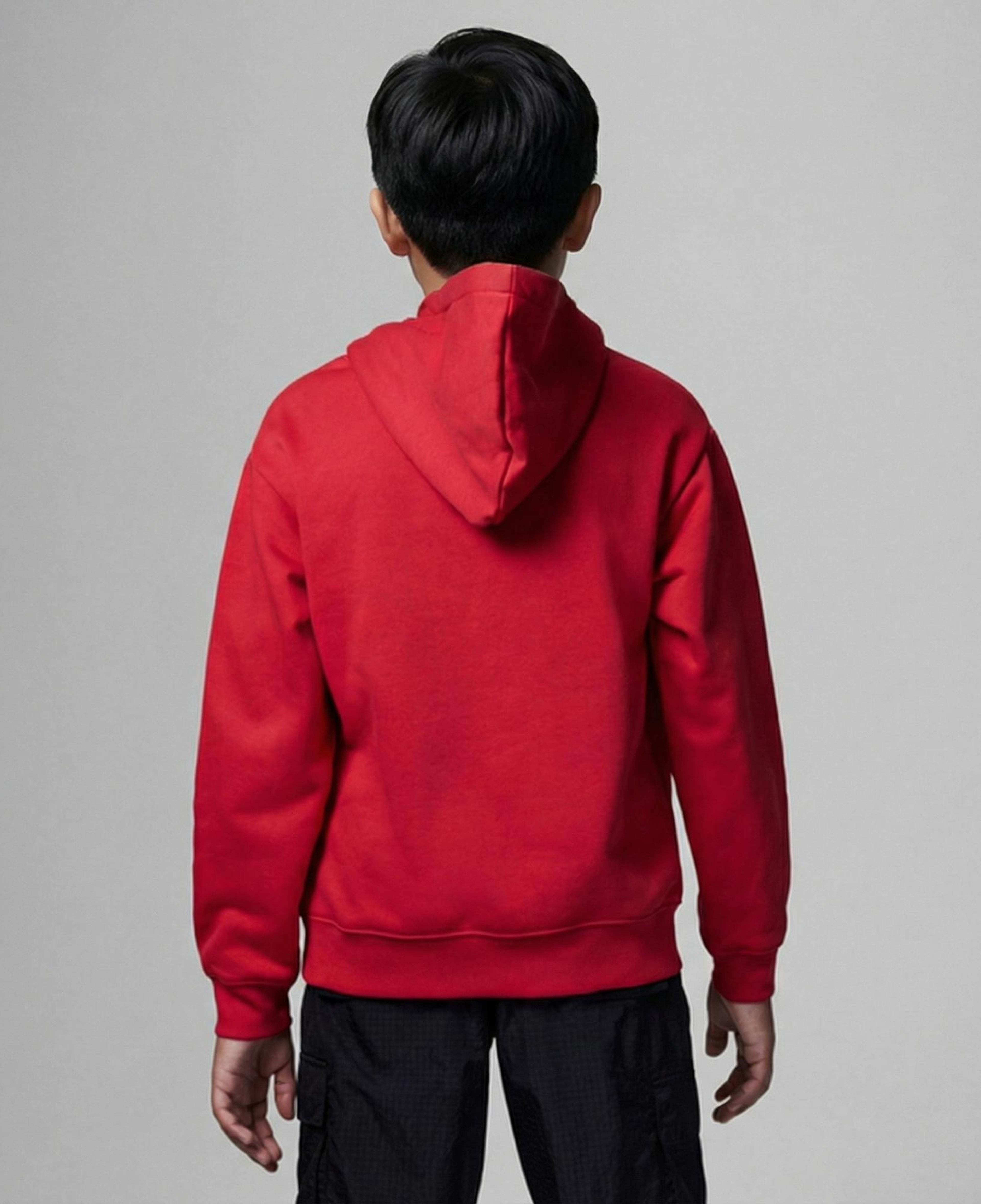 Jordan Fleece Pullover Çocuk Kırmızı Kapüşonlu Sweatshirt