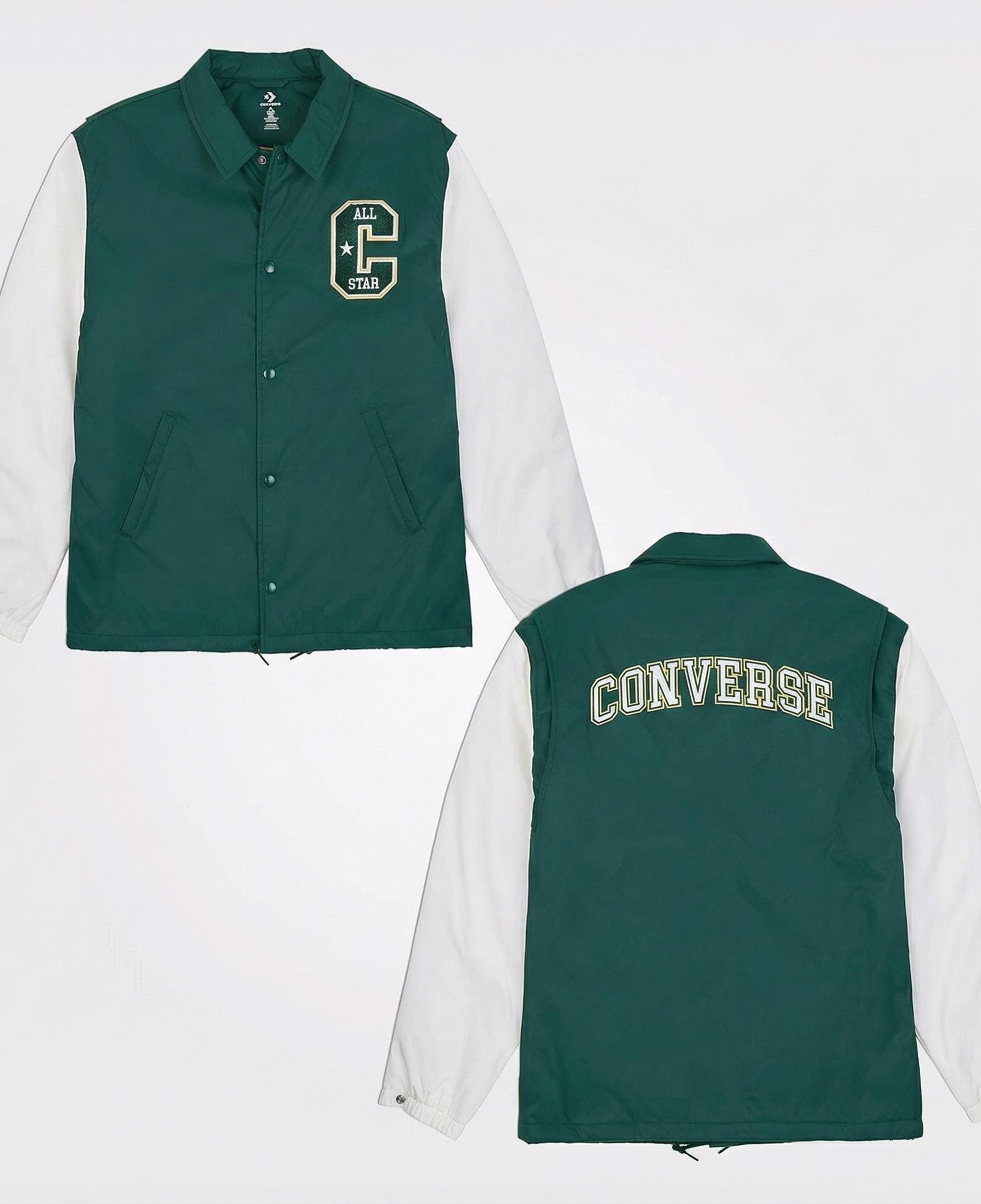 Converse Erkek Renk Bloklu Yeşil Yağmurluk