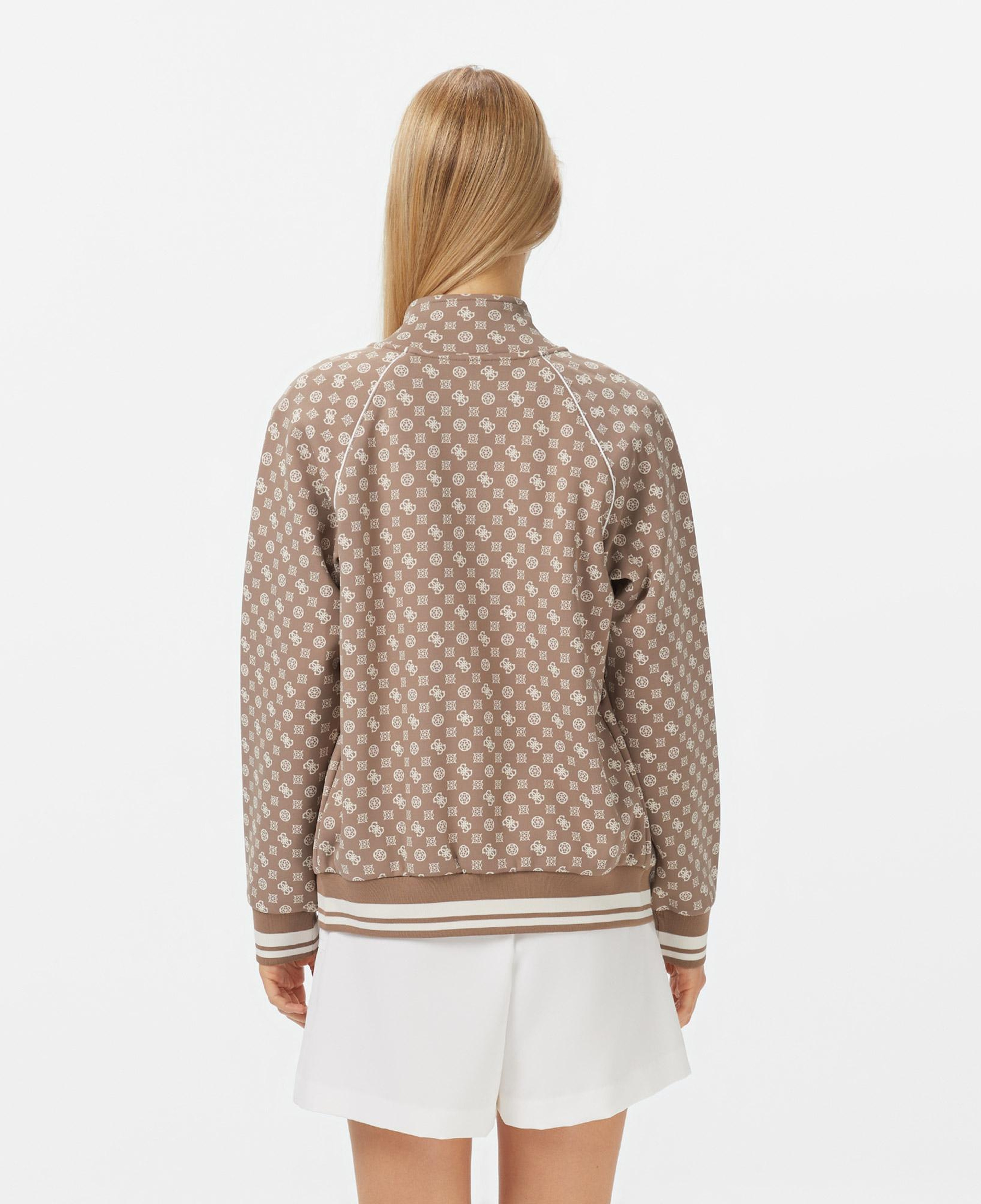 Guess Aggie Scuba Kadın Bej Sweatshirt