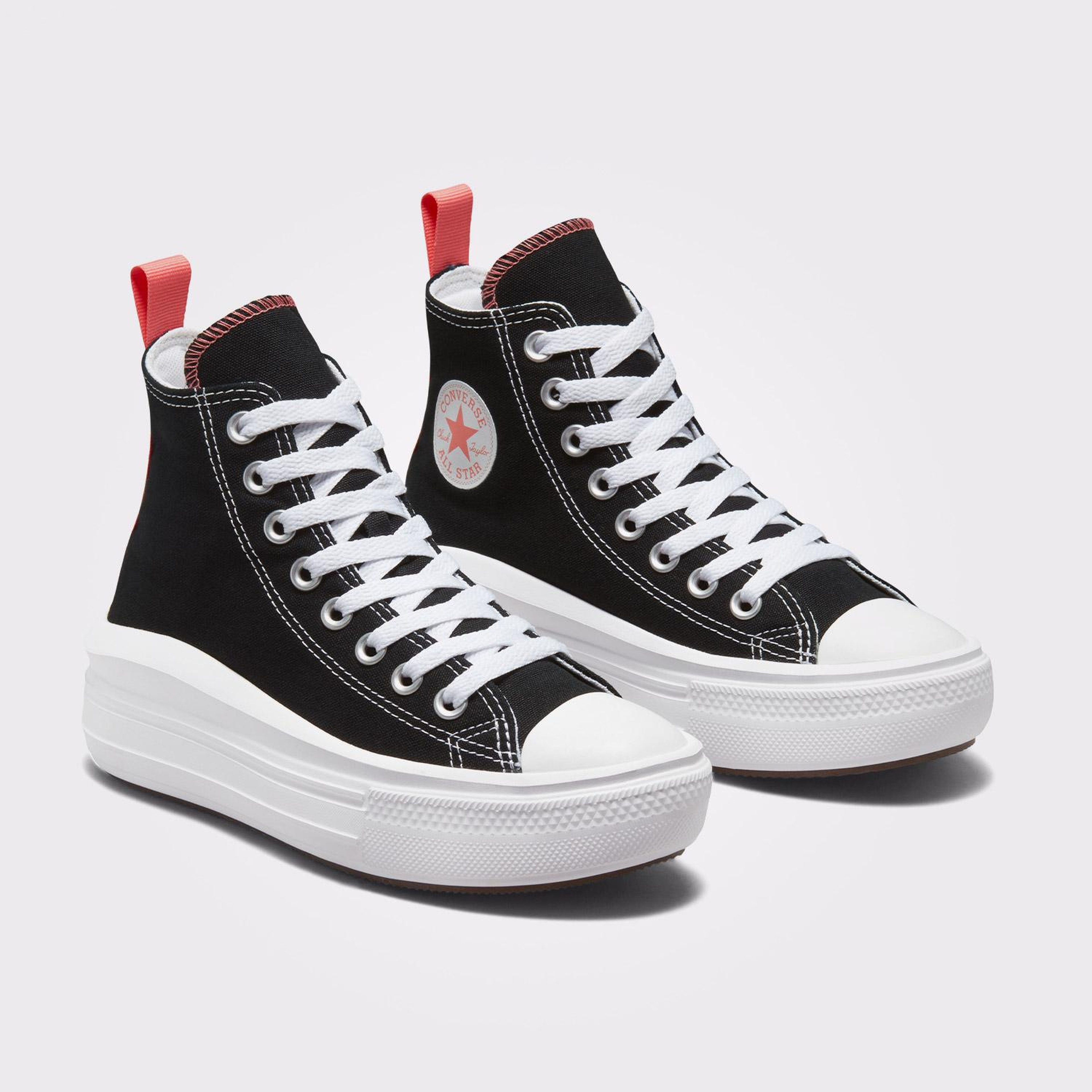 Converse Chuck Taylor All Star Move Çocuk Siyah Platform Sneaker