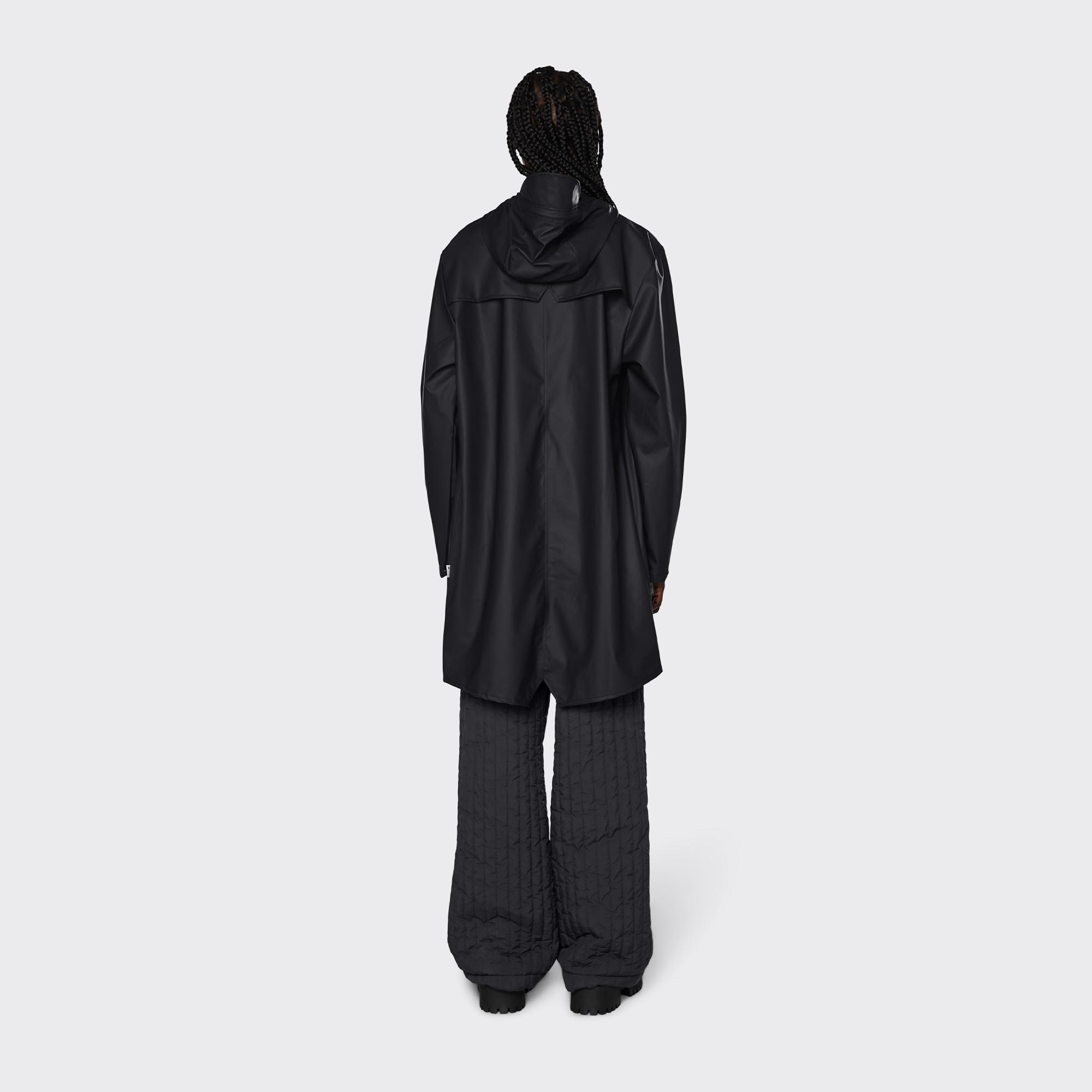 Rains Long Unisex Siyah Yağmurluk