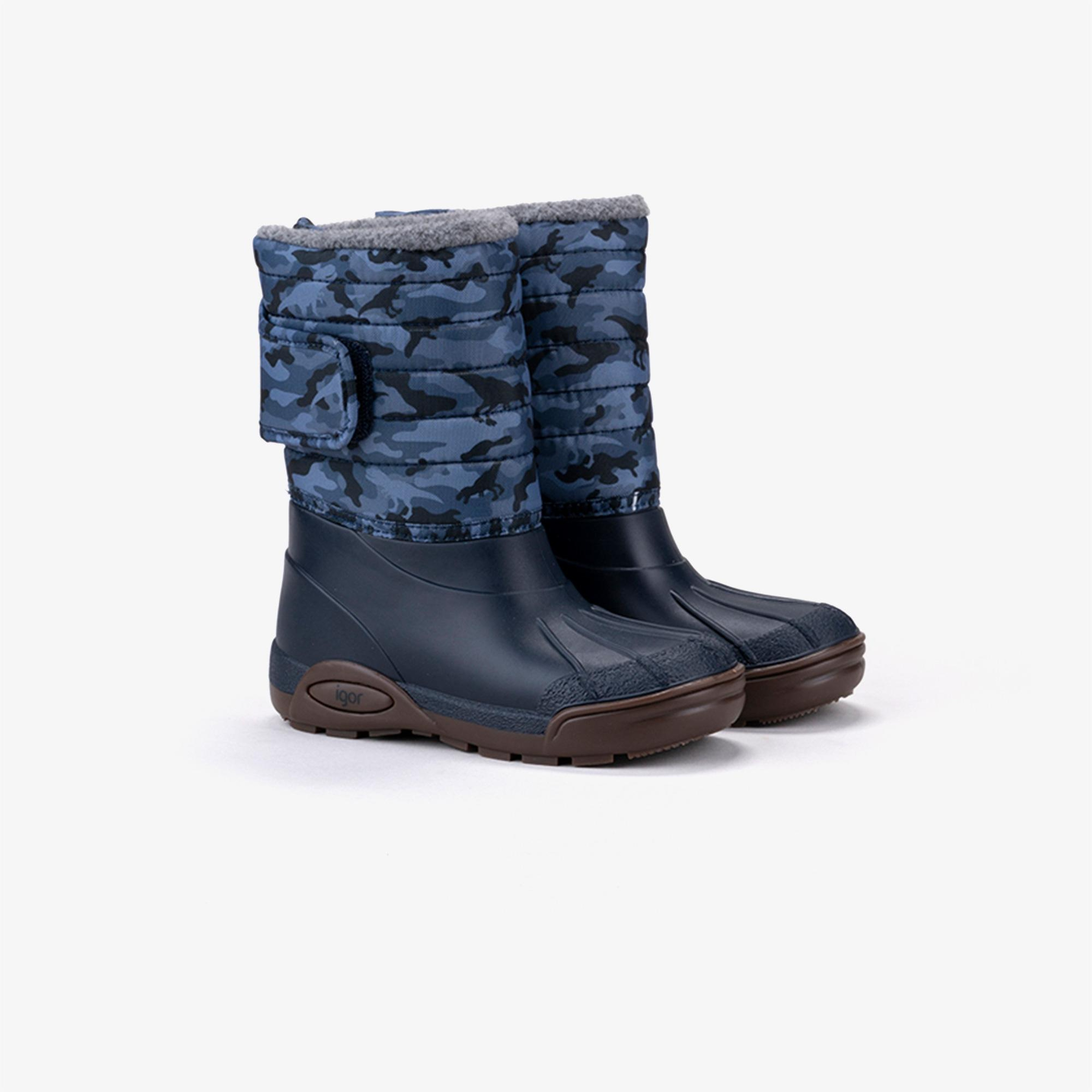 Igor Topo Ski Camo Çocuk Lacivert Bot