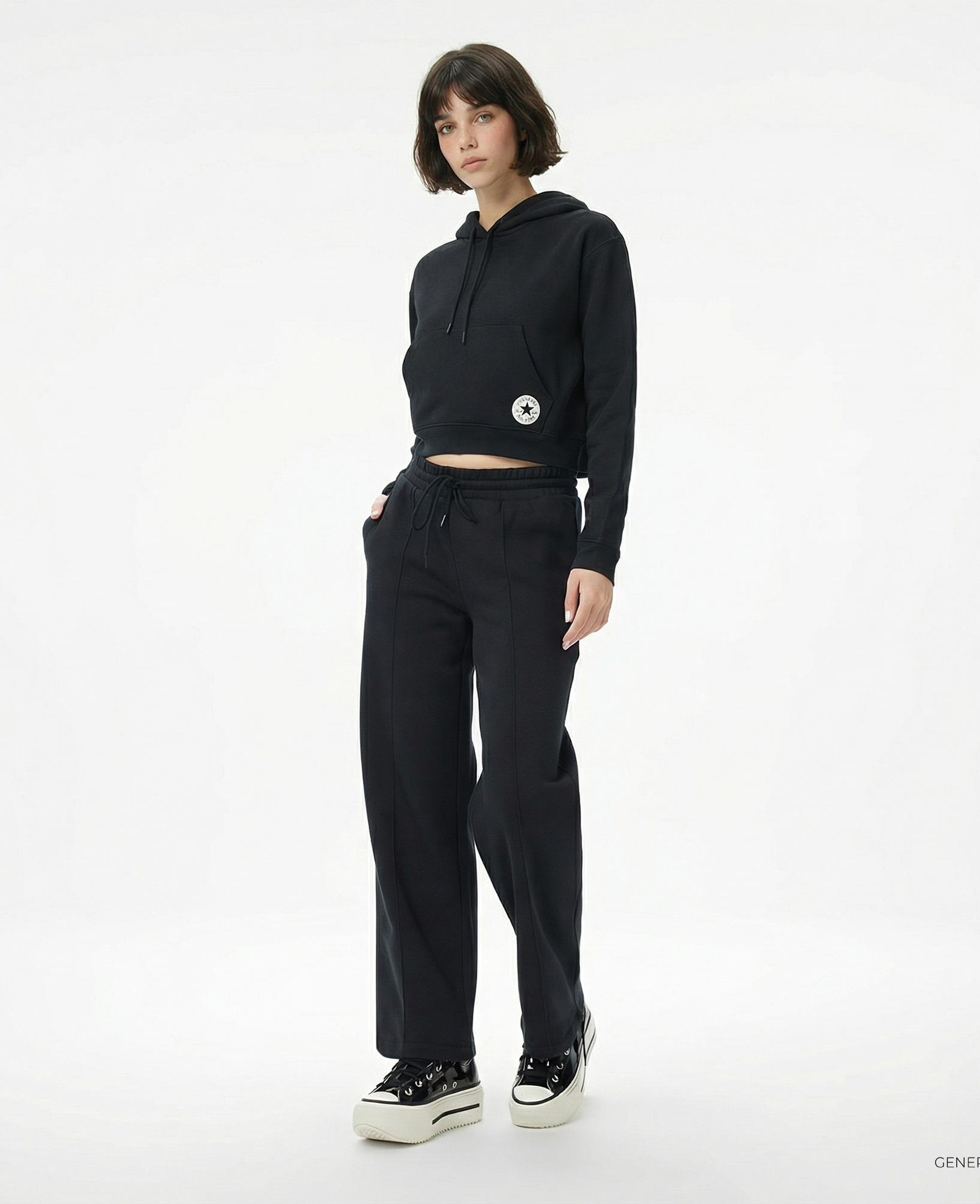 Converse Kadın Siyah Sweatshirt
