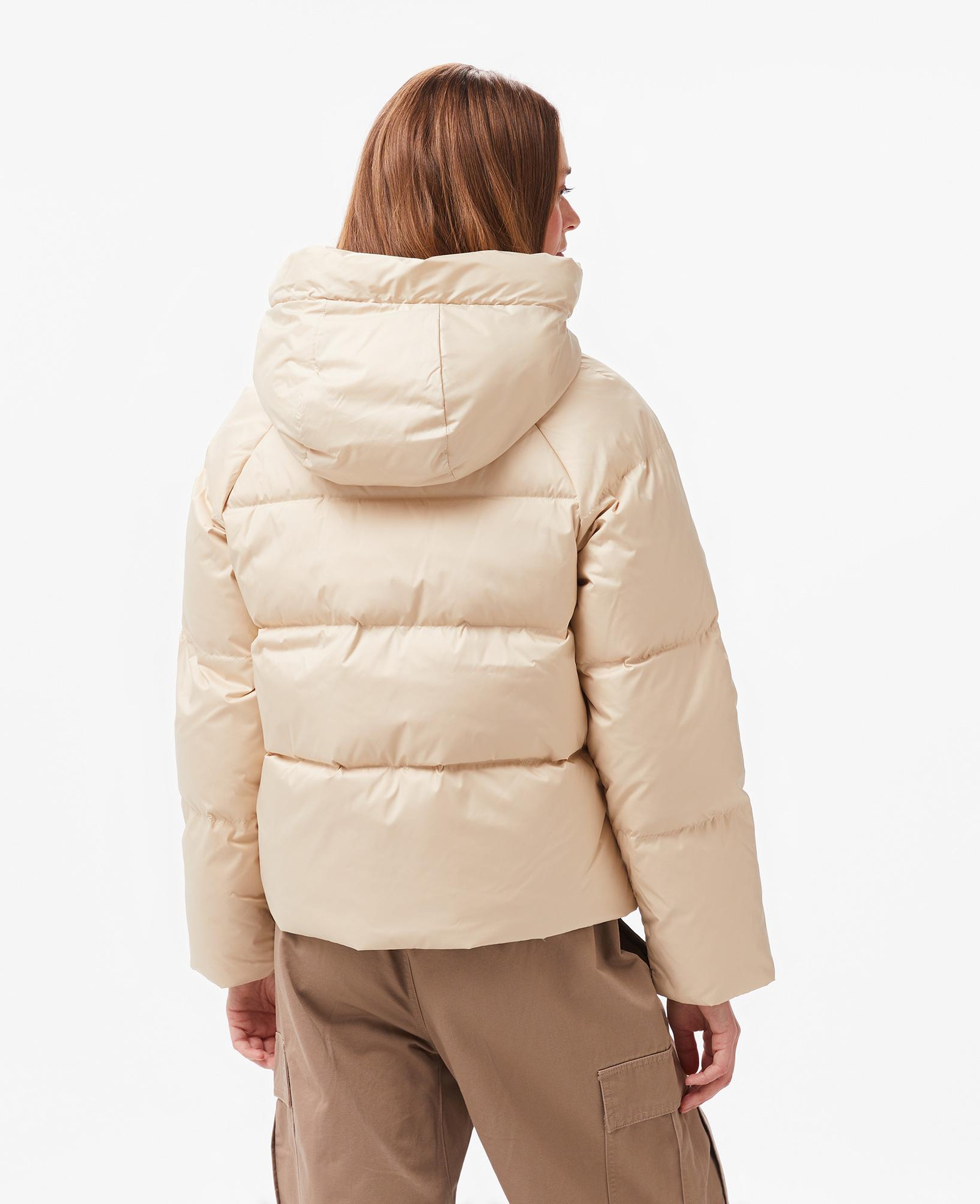 Converse Kadın Kapüşonlu Krem Şişme Mont