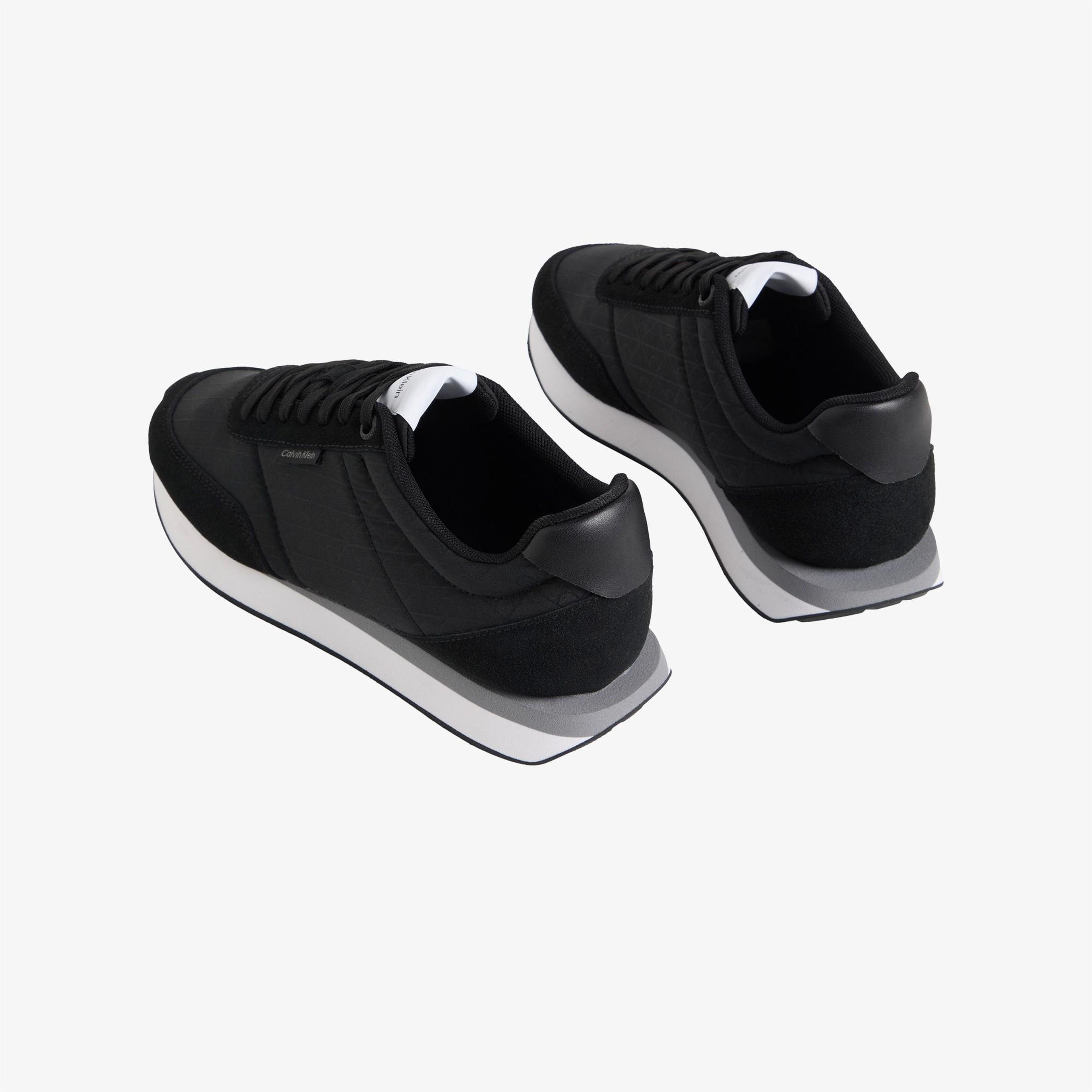 Calvin Klein Retro Runner Lace Up Kadın Siyah Sneaker
