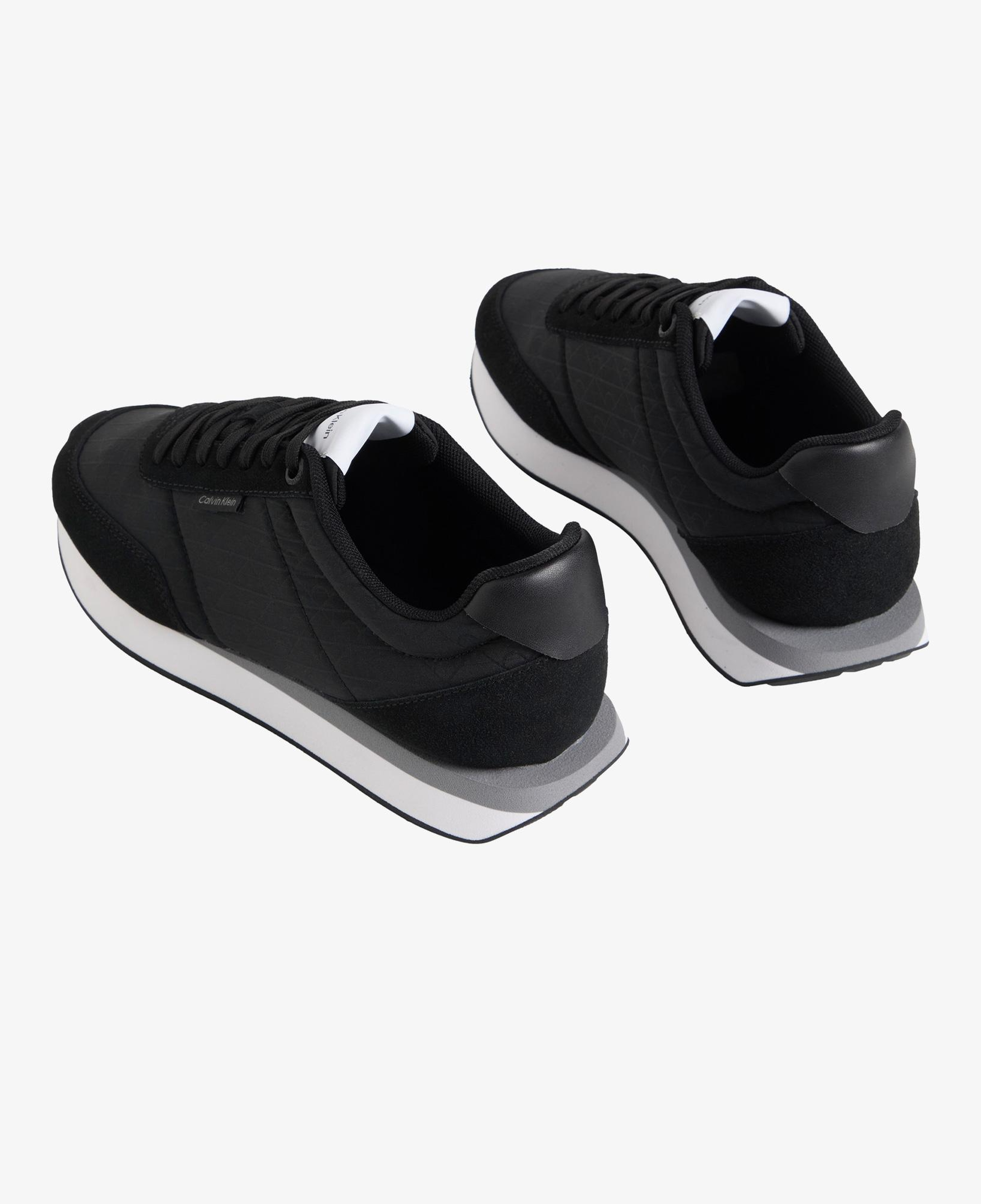 Calvin Klein Retro Runner Lace Up Kadın Siyah Sneaker