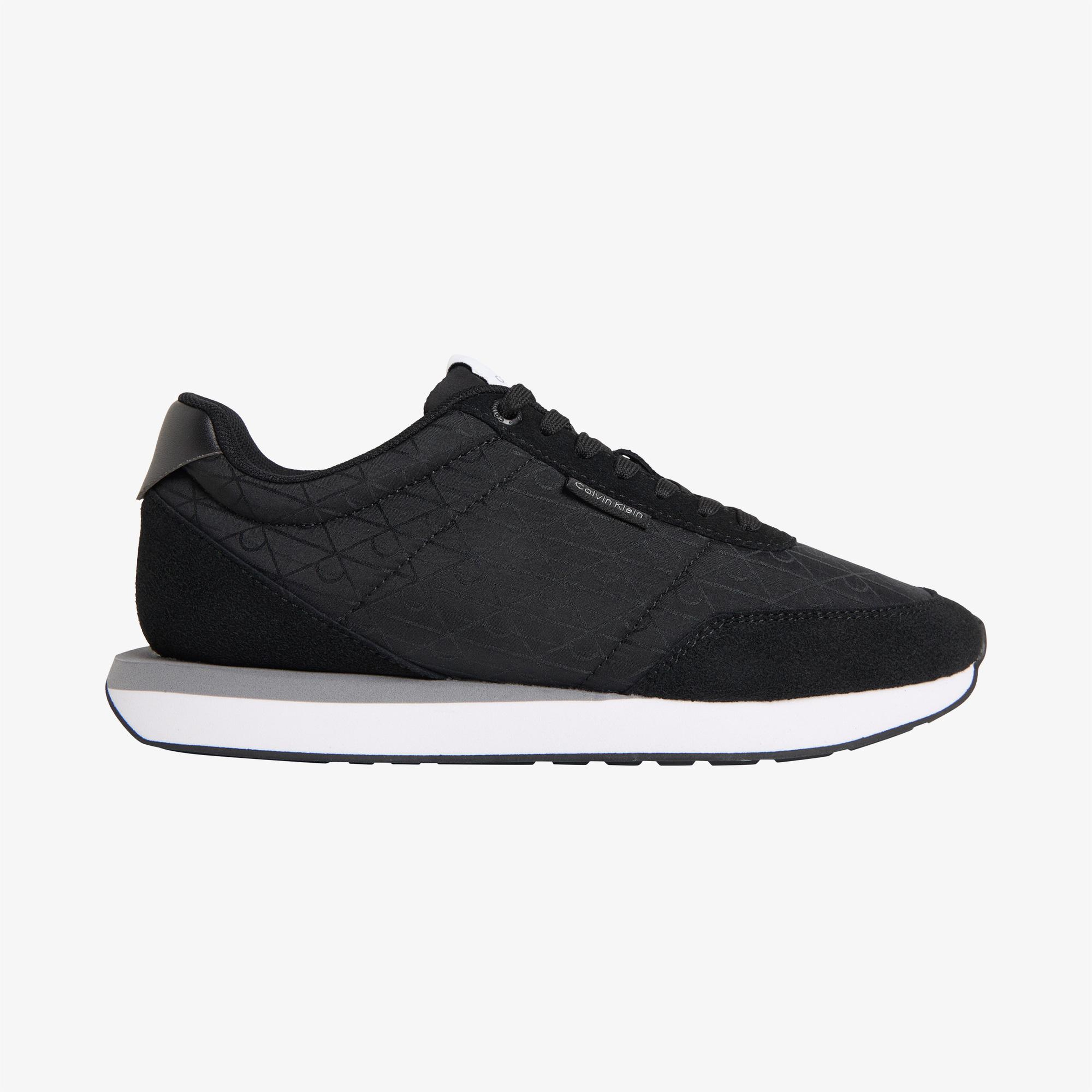 Calvin Klein Retro Runner Lace Up Kadın Siyah Sneaker