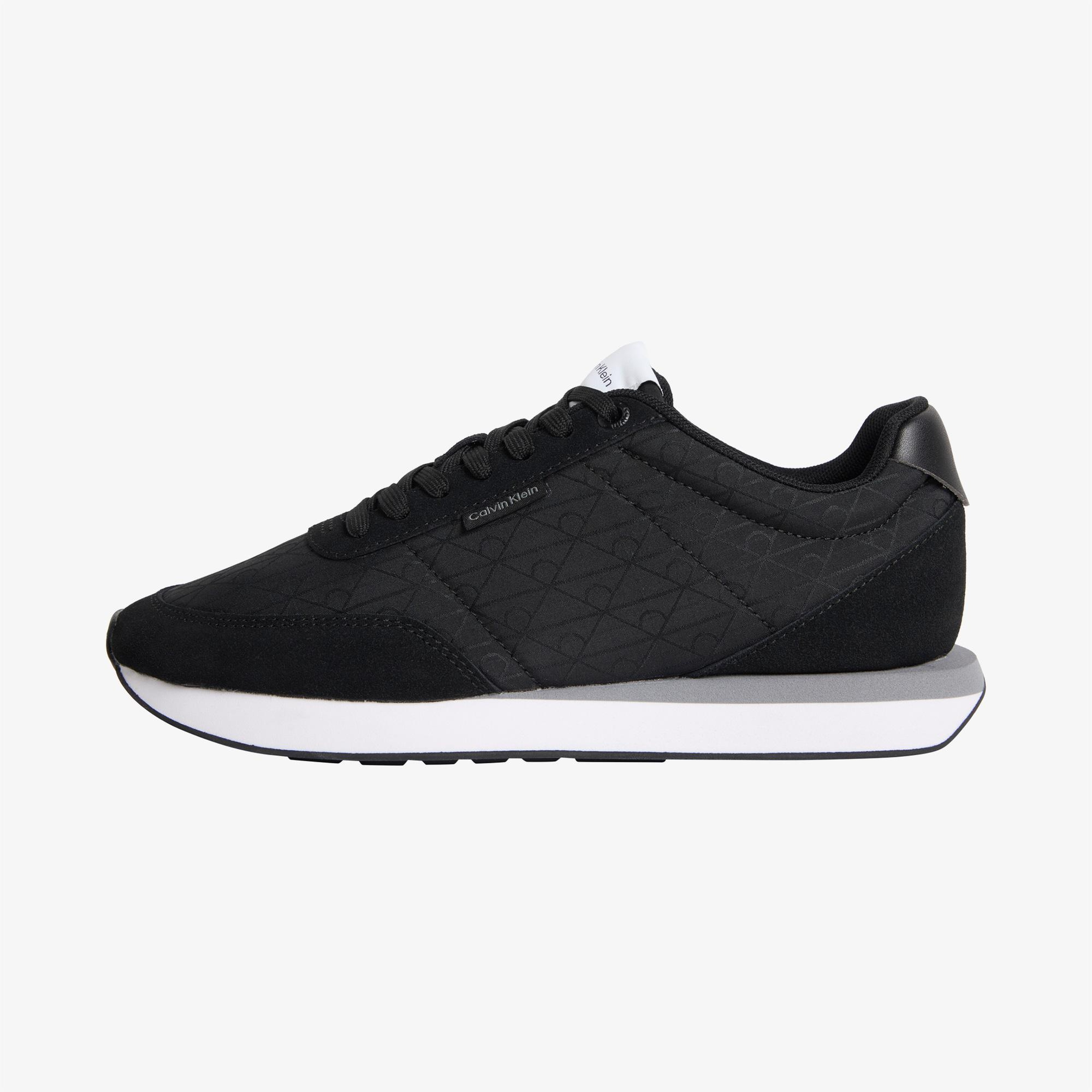 Calvin Klein Retro Runner Lace Up Kadın Siyah Sneaker