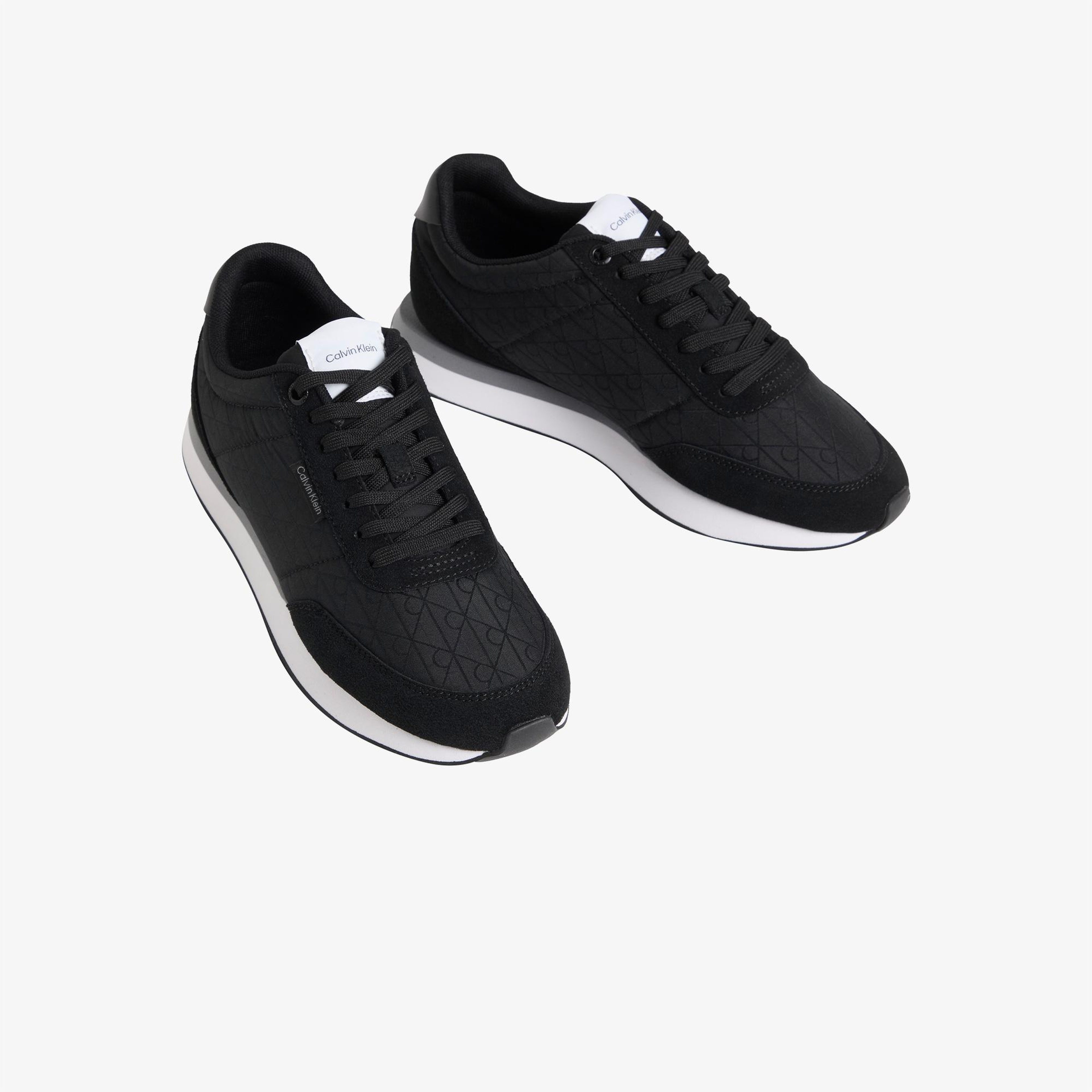 Calvin Klein Retro Runner Lace Up Kadın Siyah Sneaker