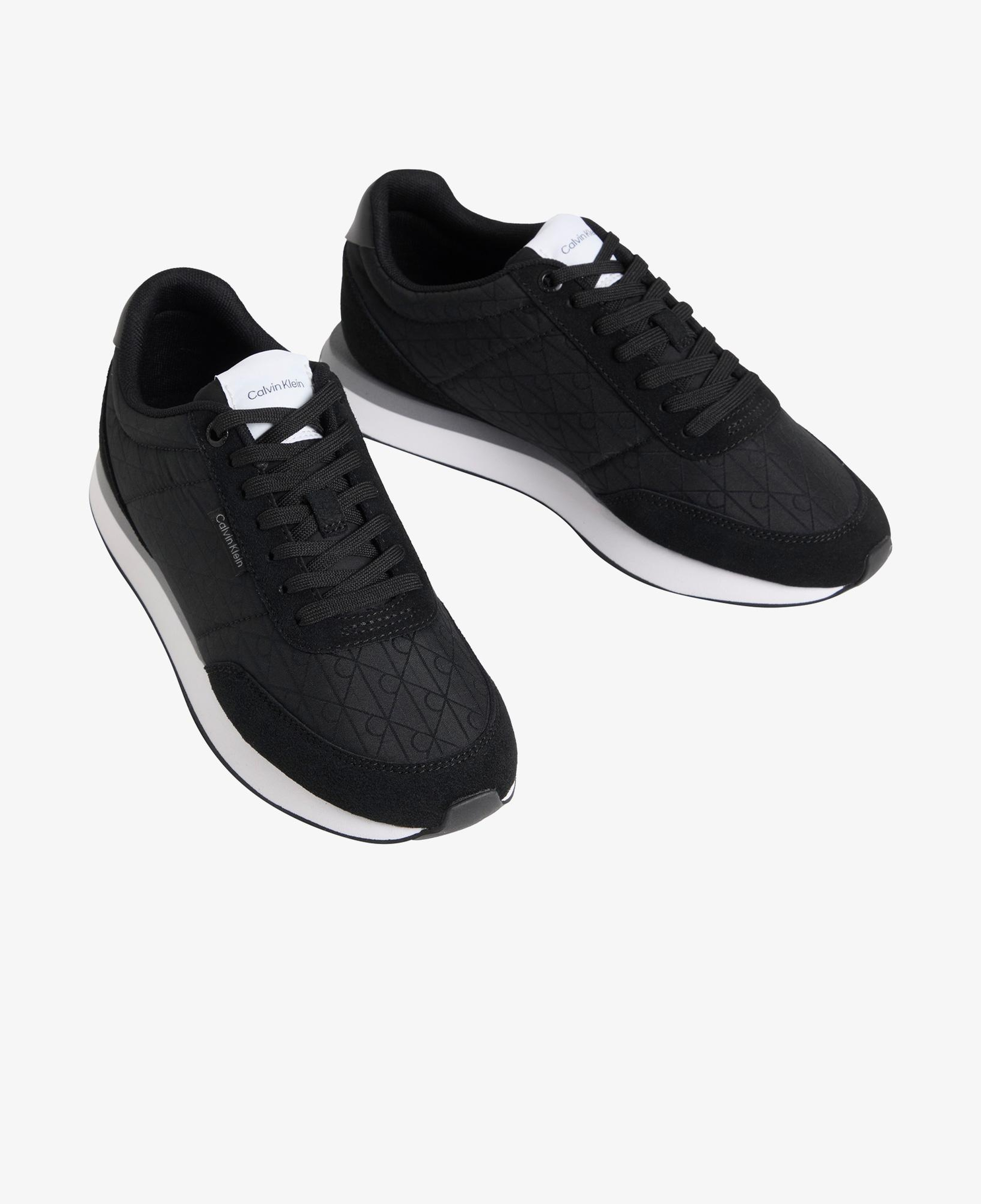 Calvin Klein Retro Runner Lace Up Kadın Siyah Sneaker