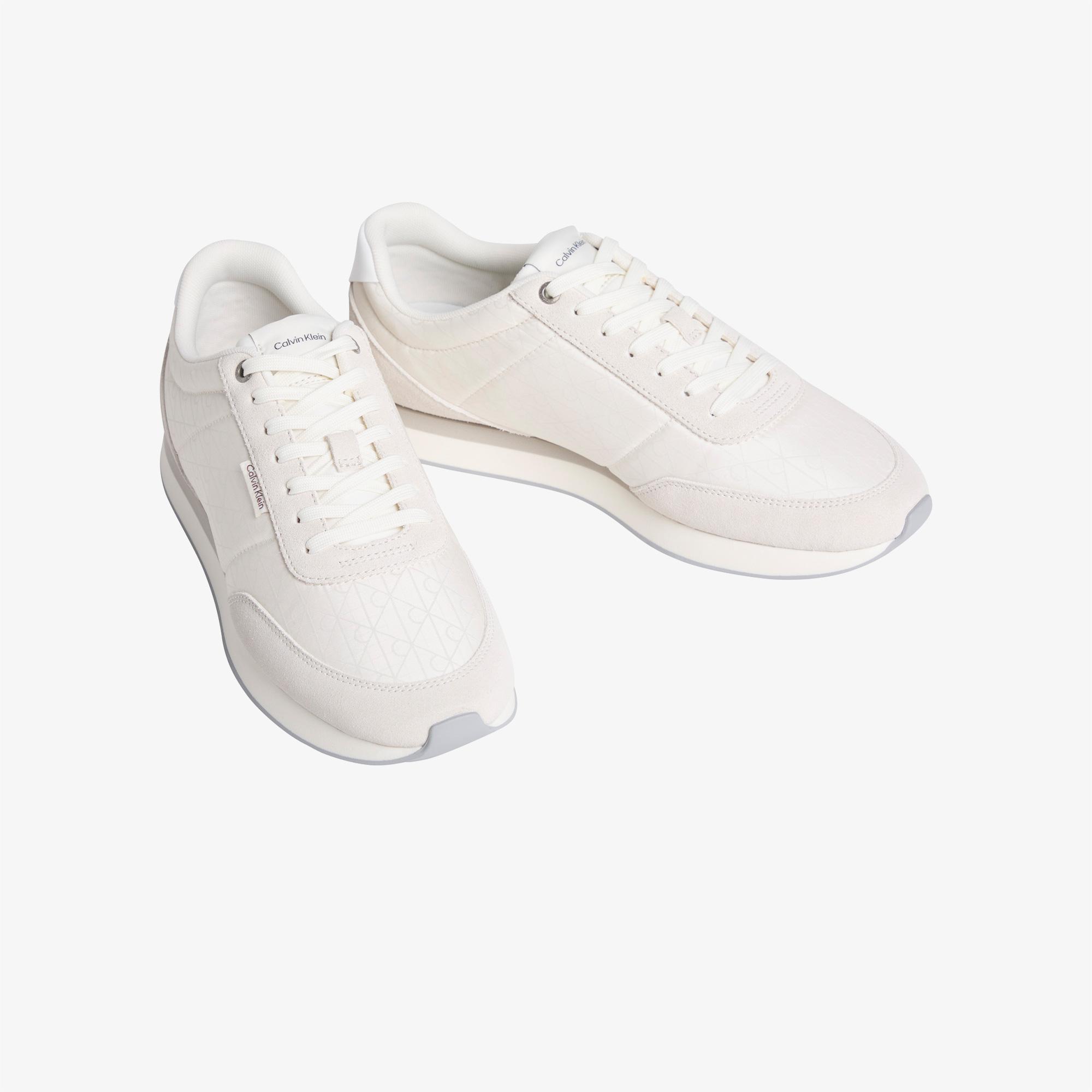 Calvin Klein Retro Runner Ripstop Erkek Beyaz Sneaker