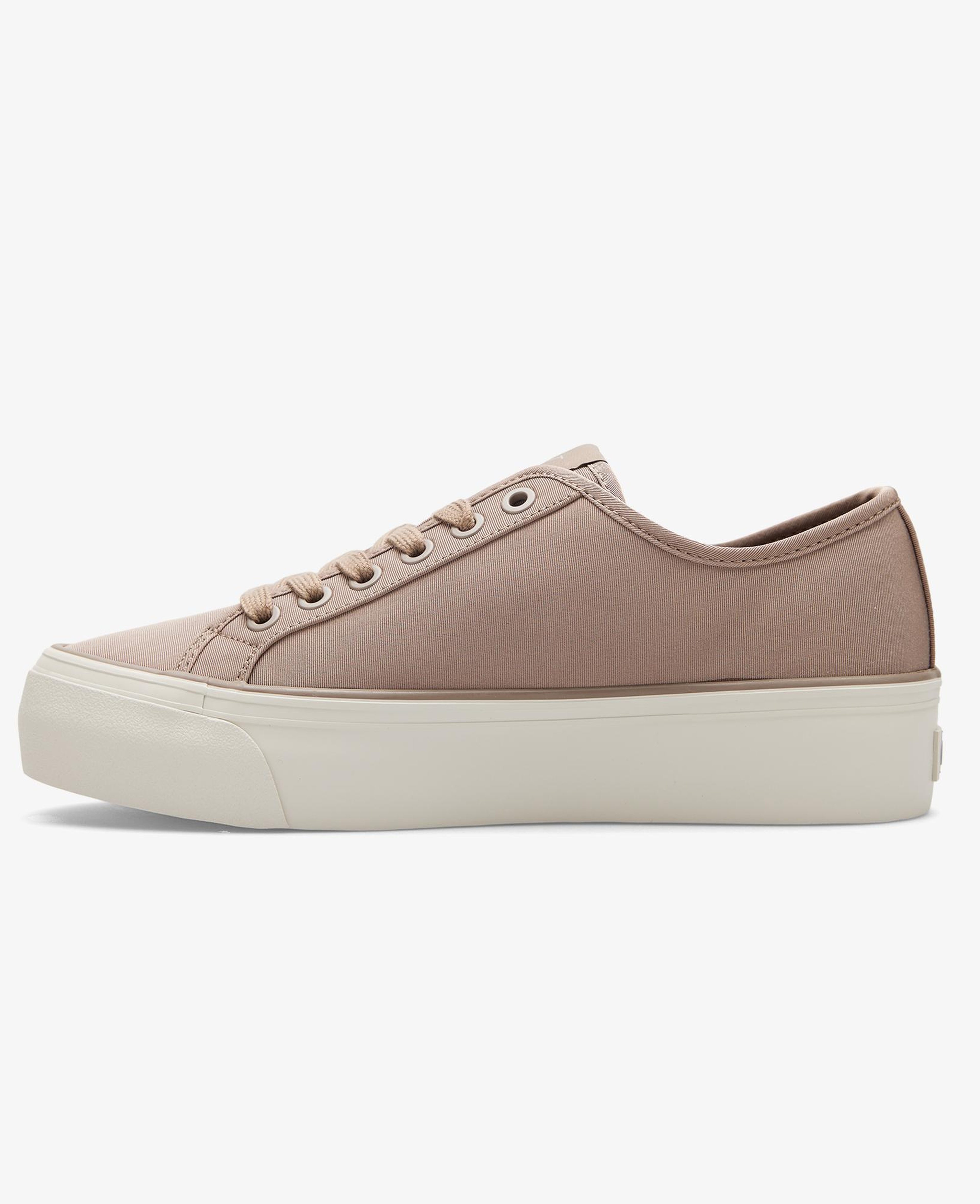 Calvin Klein Vulc Flatform Lace Up Moire Kadın Gri Sneaker