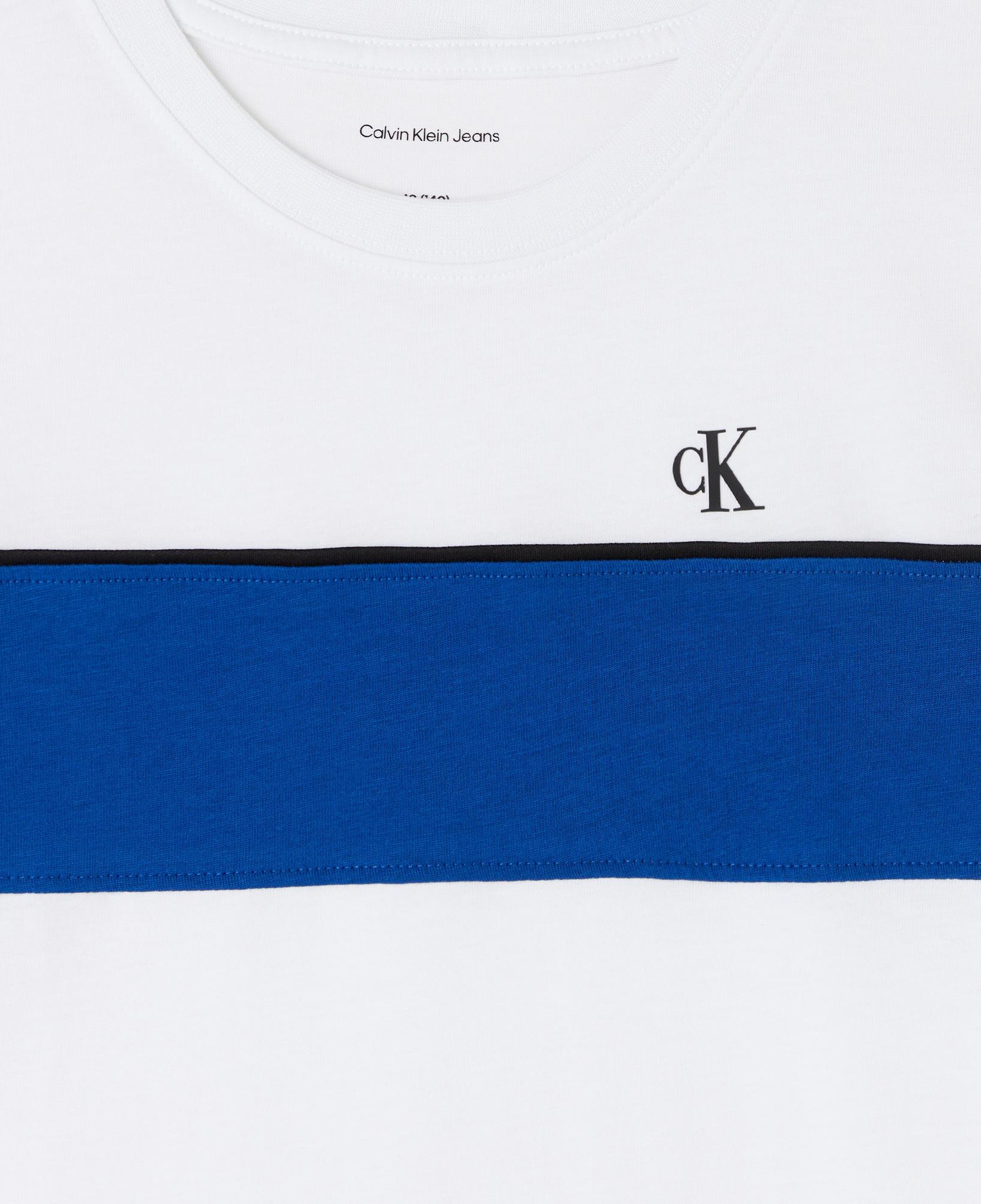 Calvin Klein Panel Colorblock Çocuk Beyaz T-Shirt
