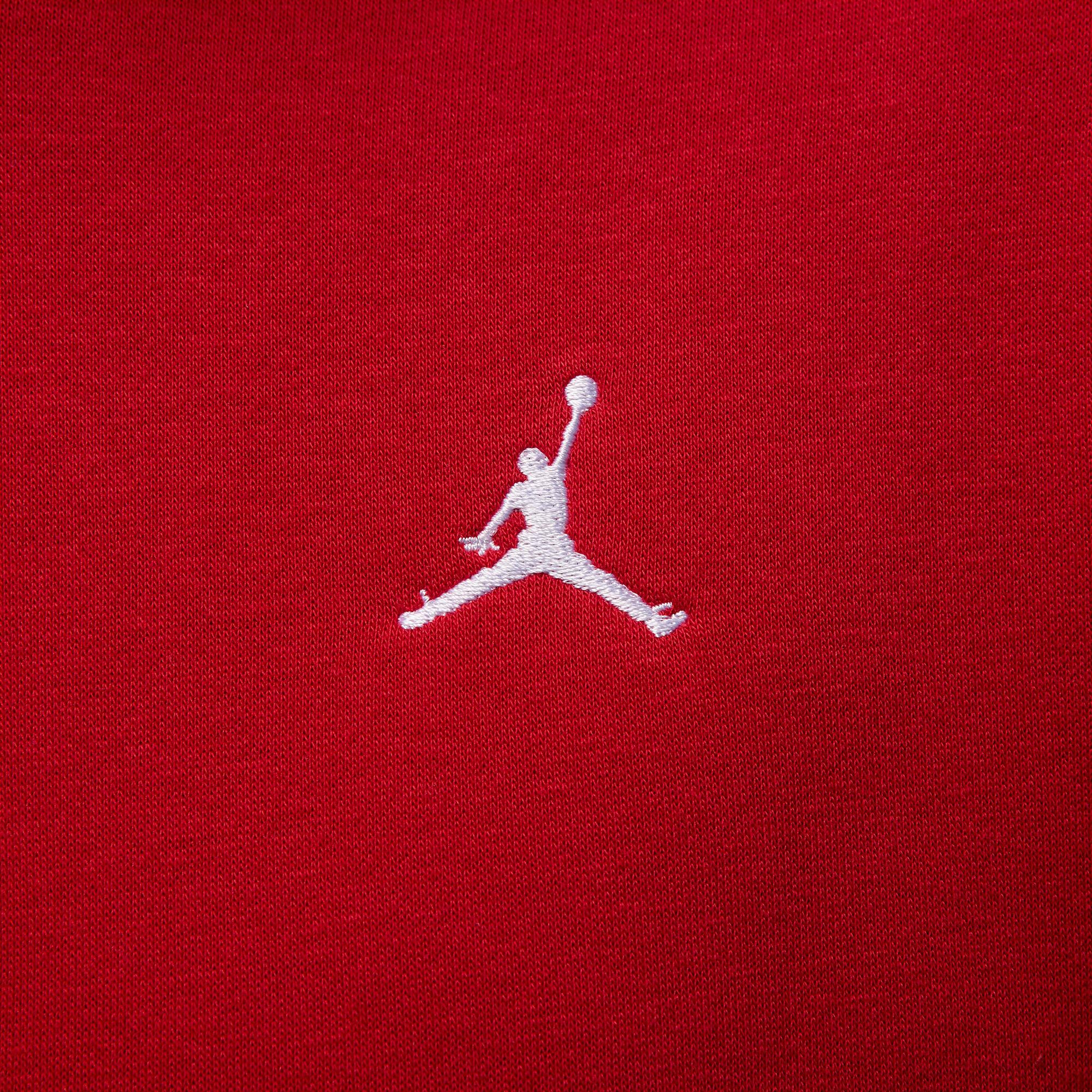 Jordan Brooklyn Fleece Erkek Kırmızı Kapüşonlu Sweatshirt