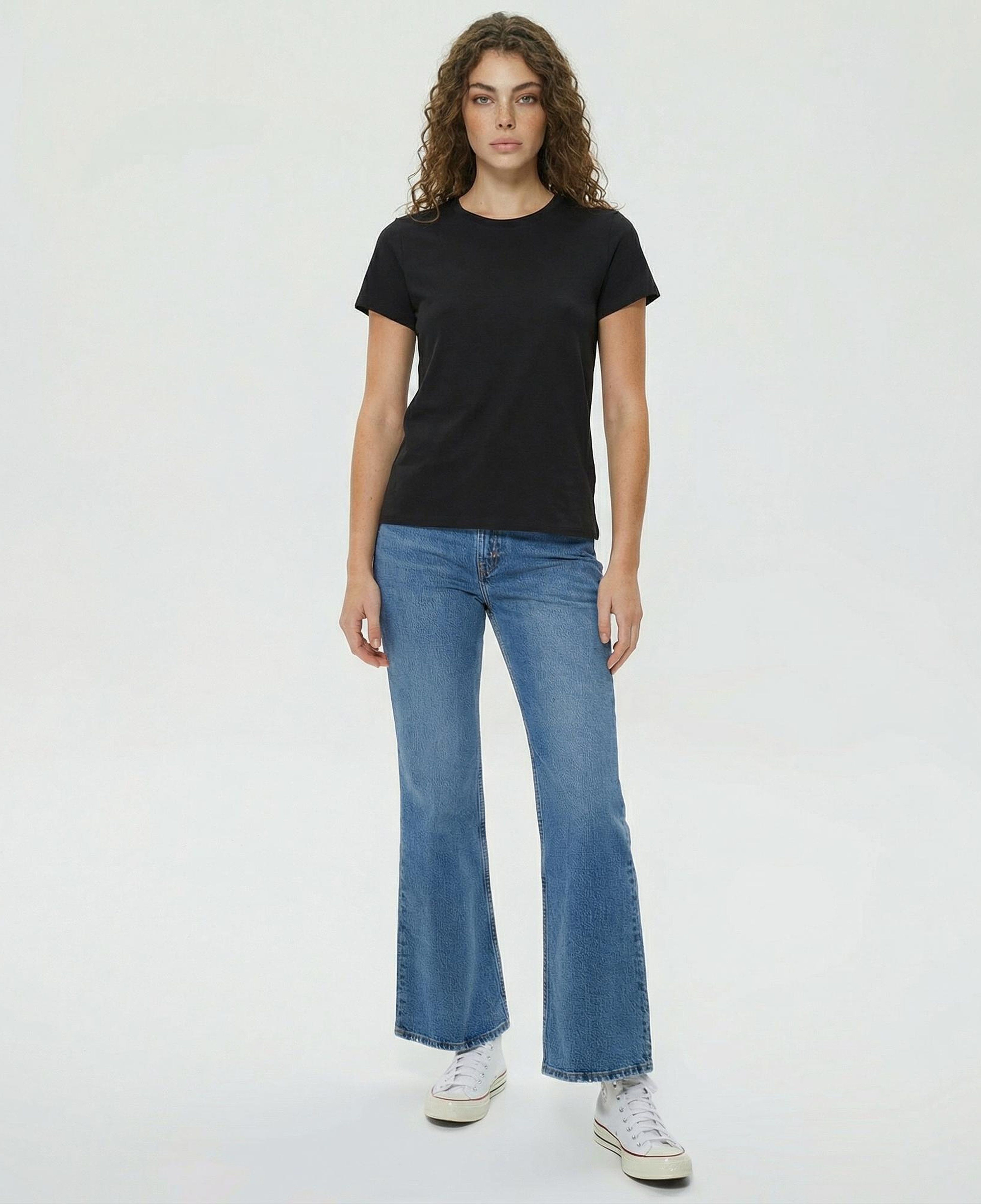 Levi's Perfect Mineral 4 Black X Graphic Kadın Siyah T-Shirt