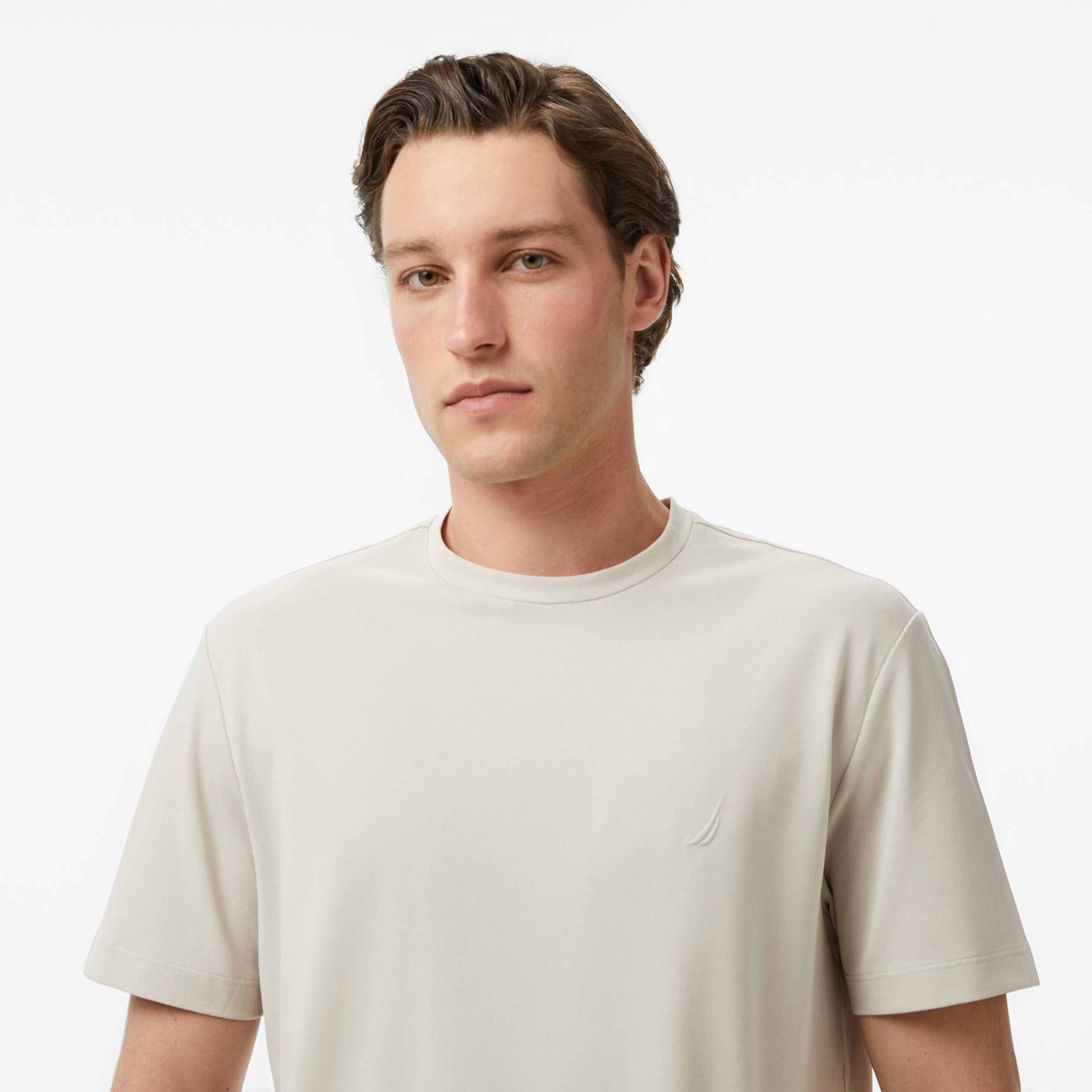 Nautica Erkek Bej Regular Fit T-Shirt