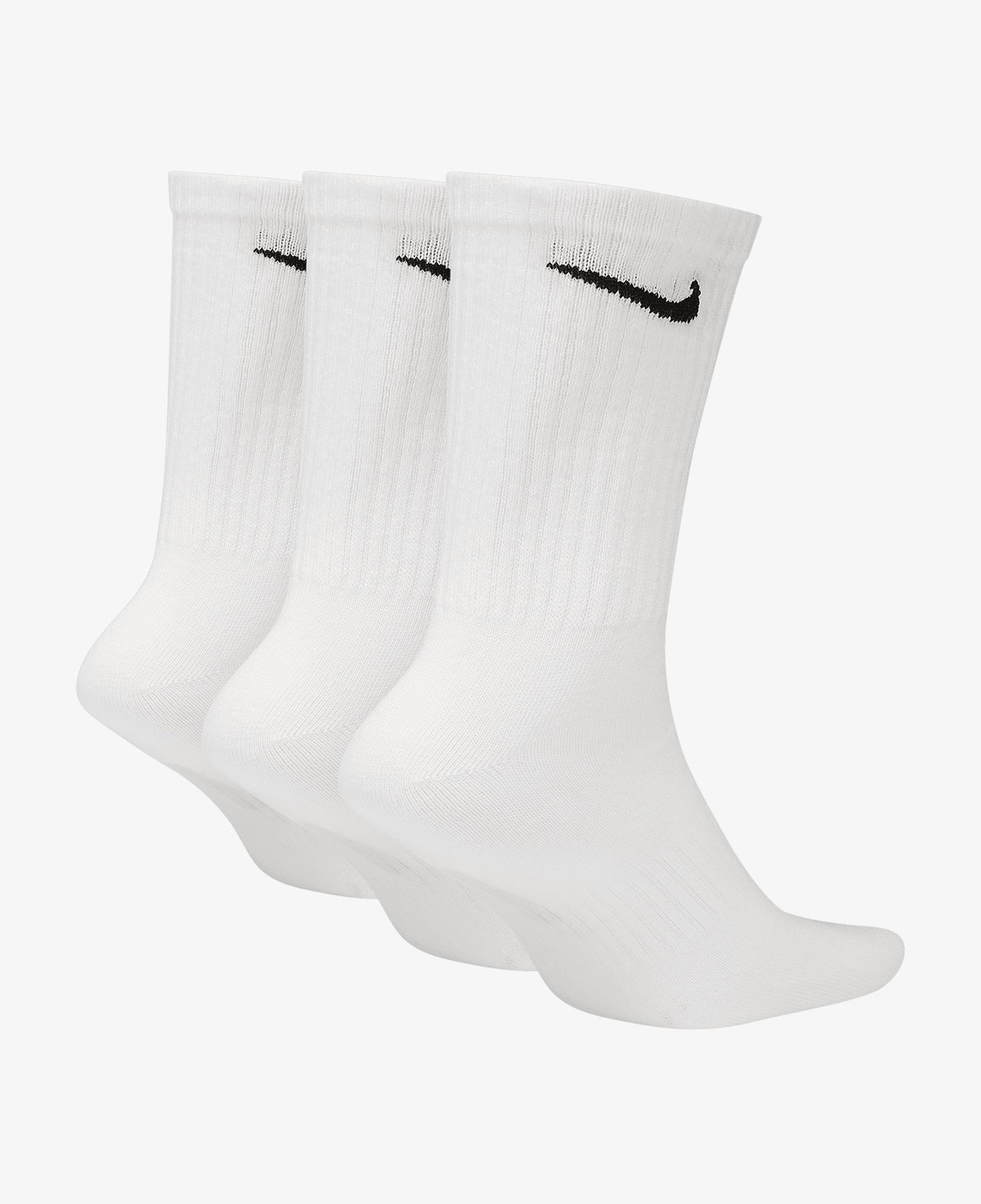 Nike Everyday Crew 3'lü Unisex Beyaz Çorap