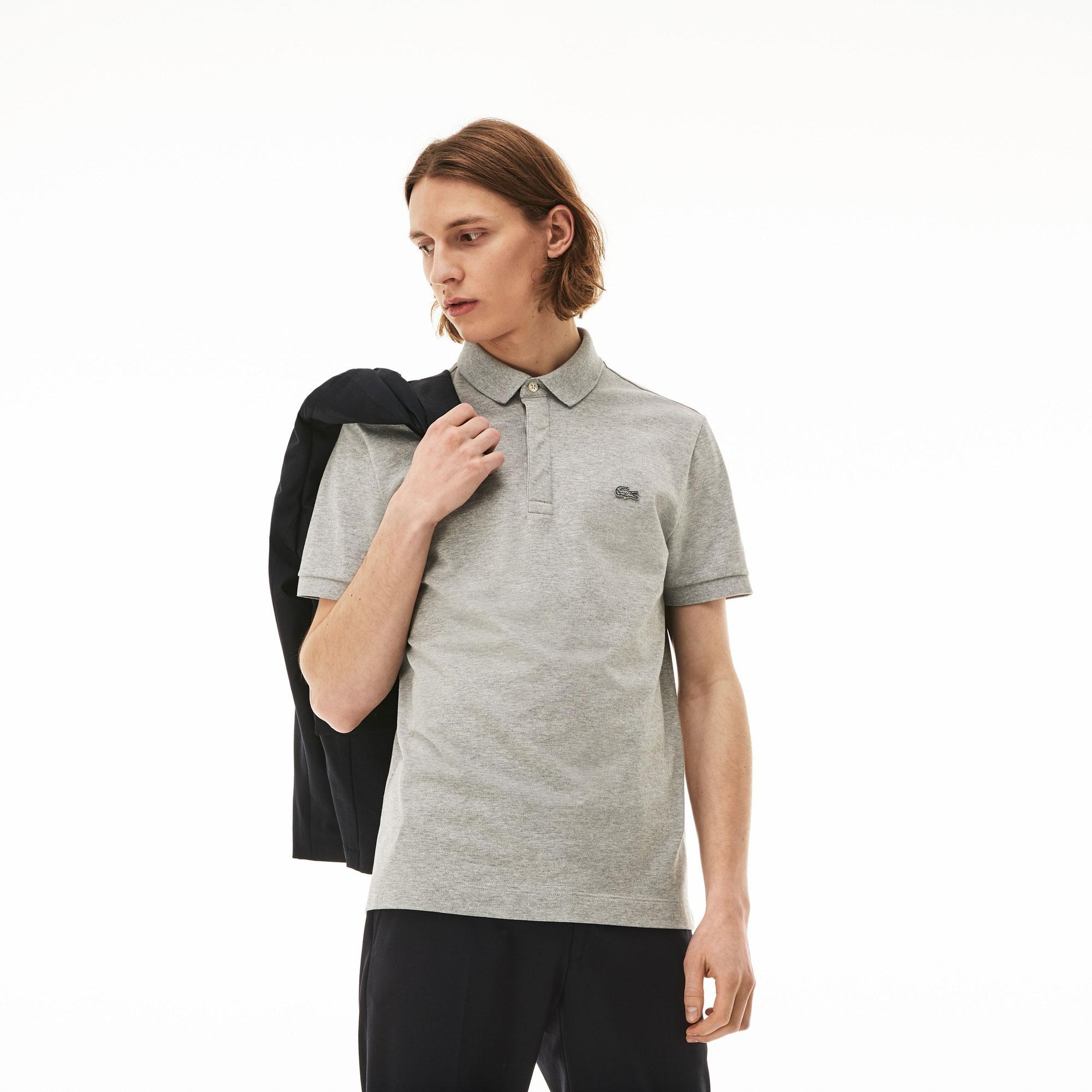Lacoste Erkek Regular Fit Gri Paris Polo