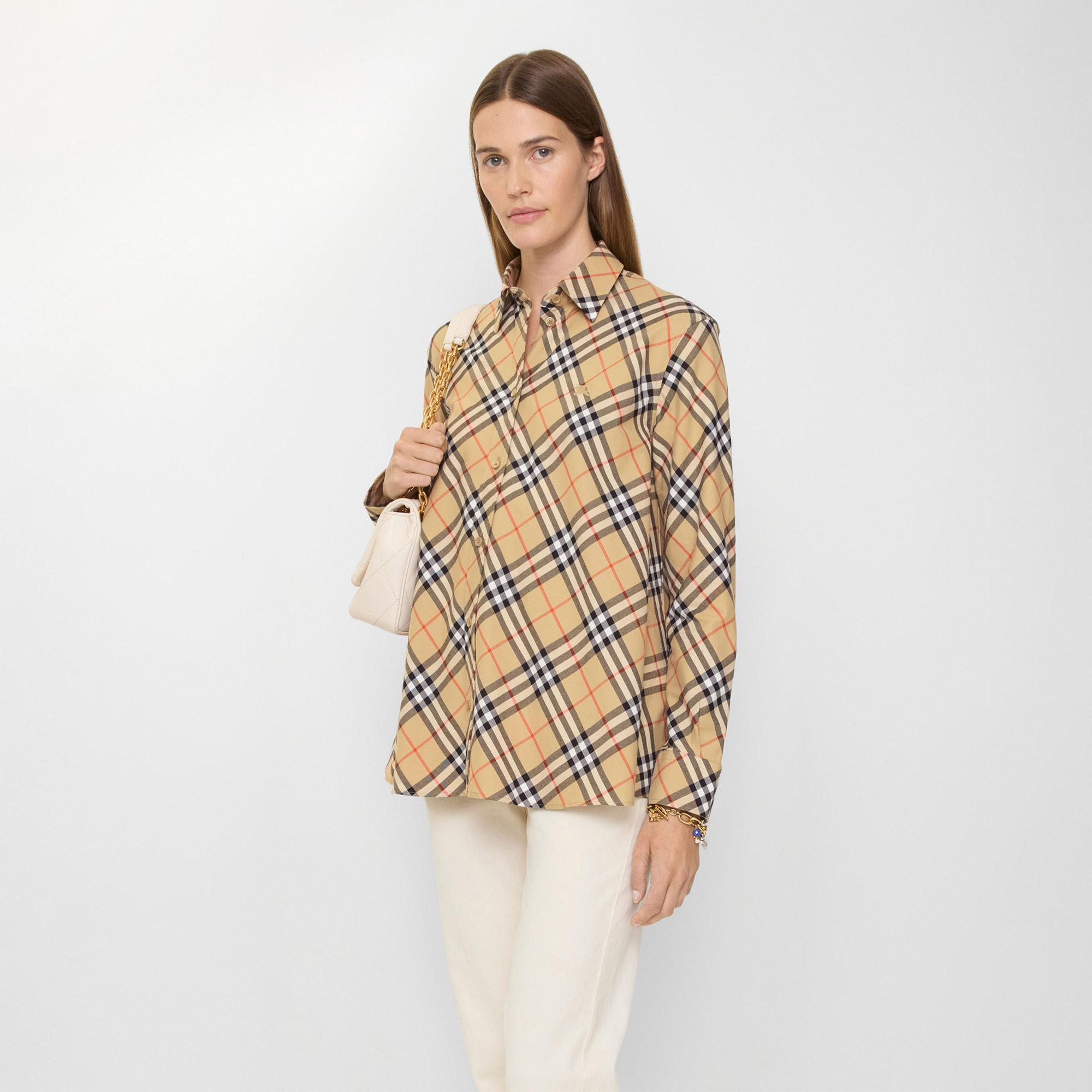 Burberry Heidi Kadın Bej Gömlek