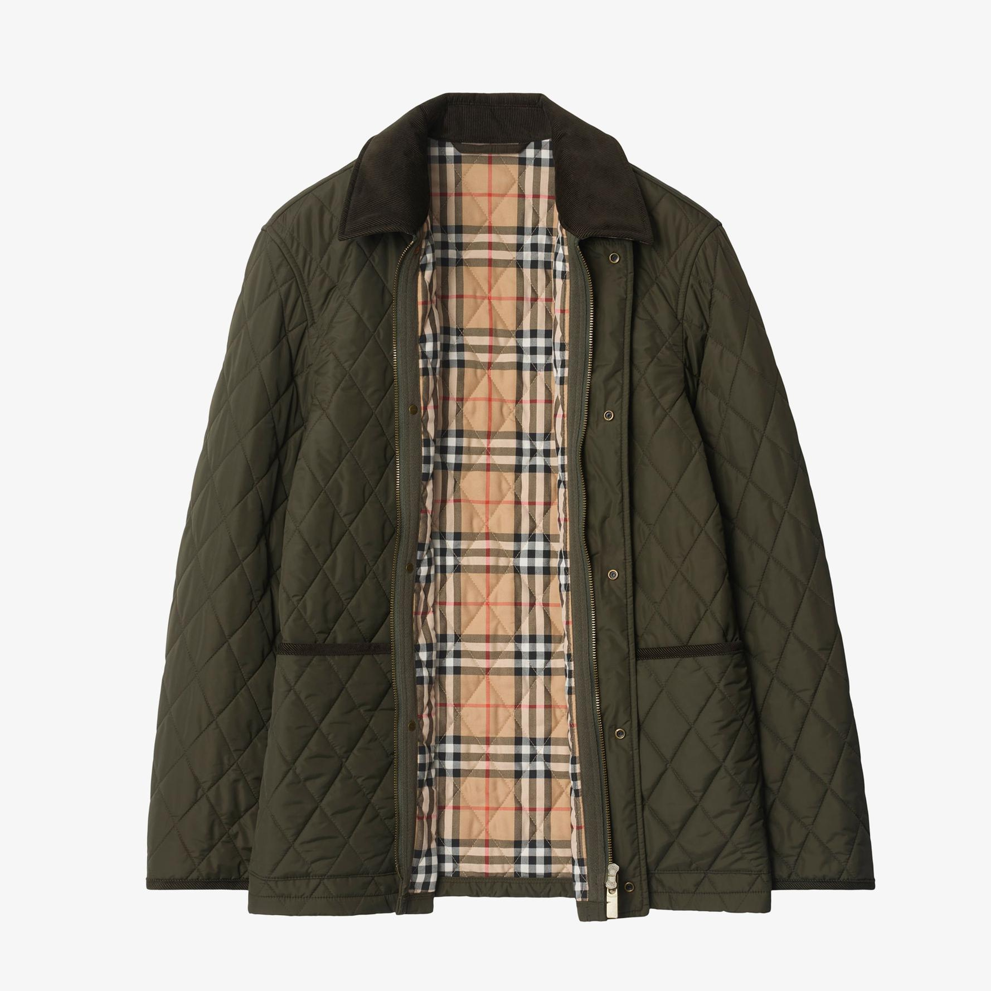 Burberry Haddington Quilted Nylon Barn Erkek Haki Mont