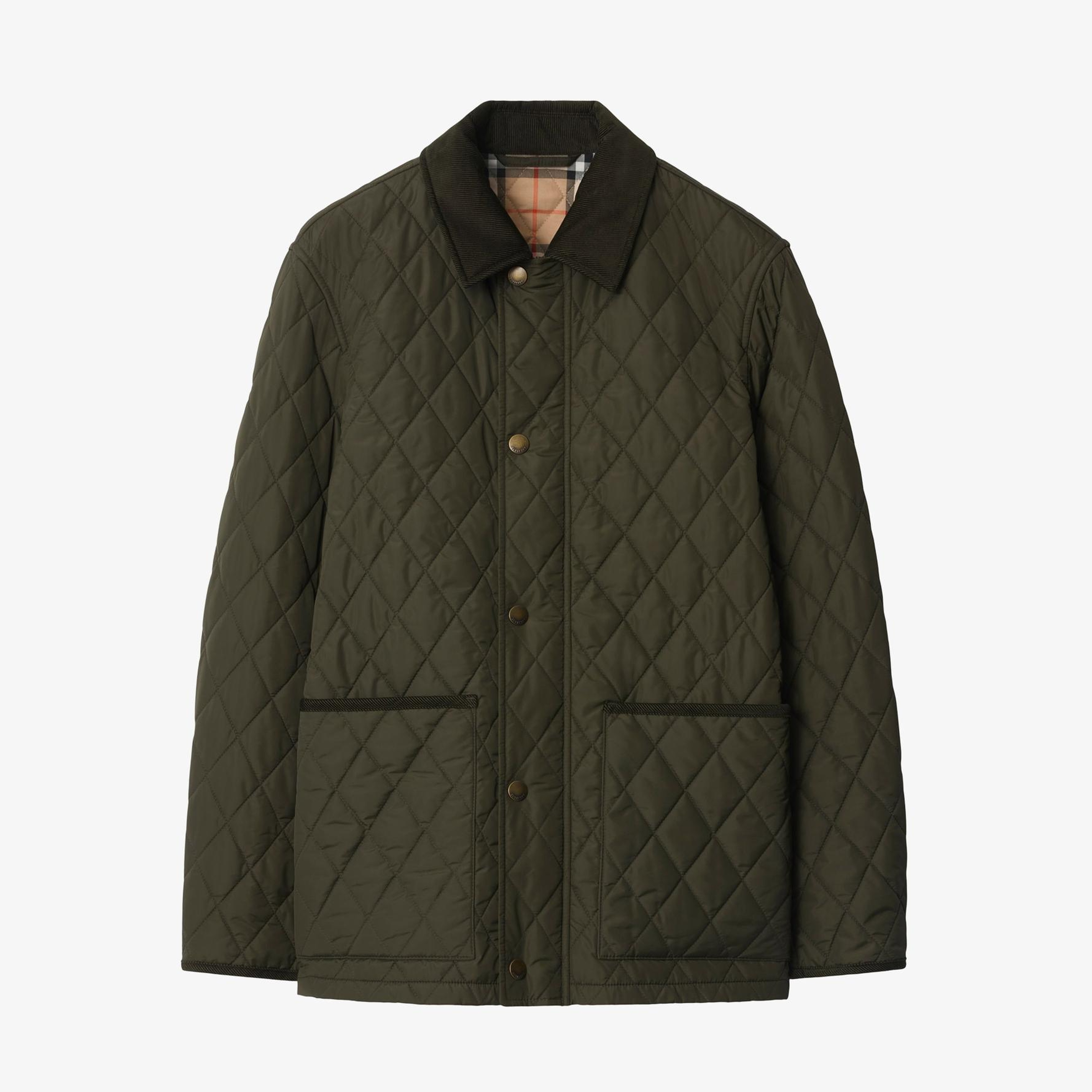 Burberry Haddington Quilted Nylon Barn Erkek Haki Mont