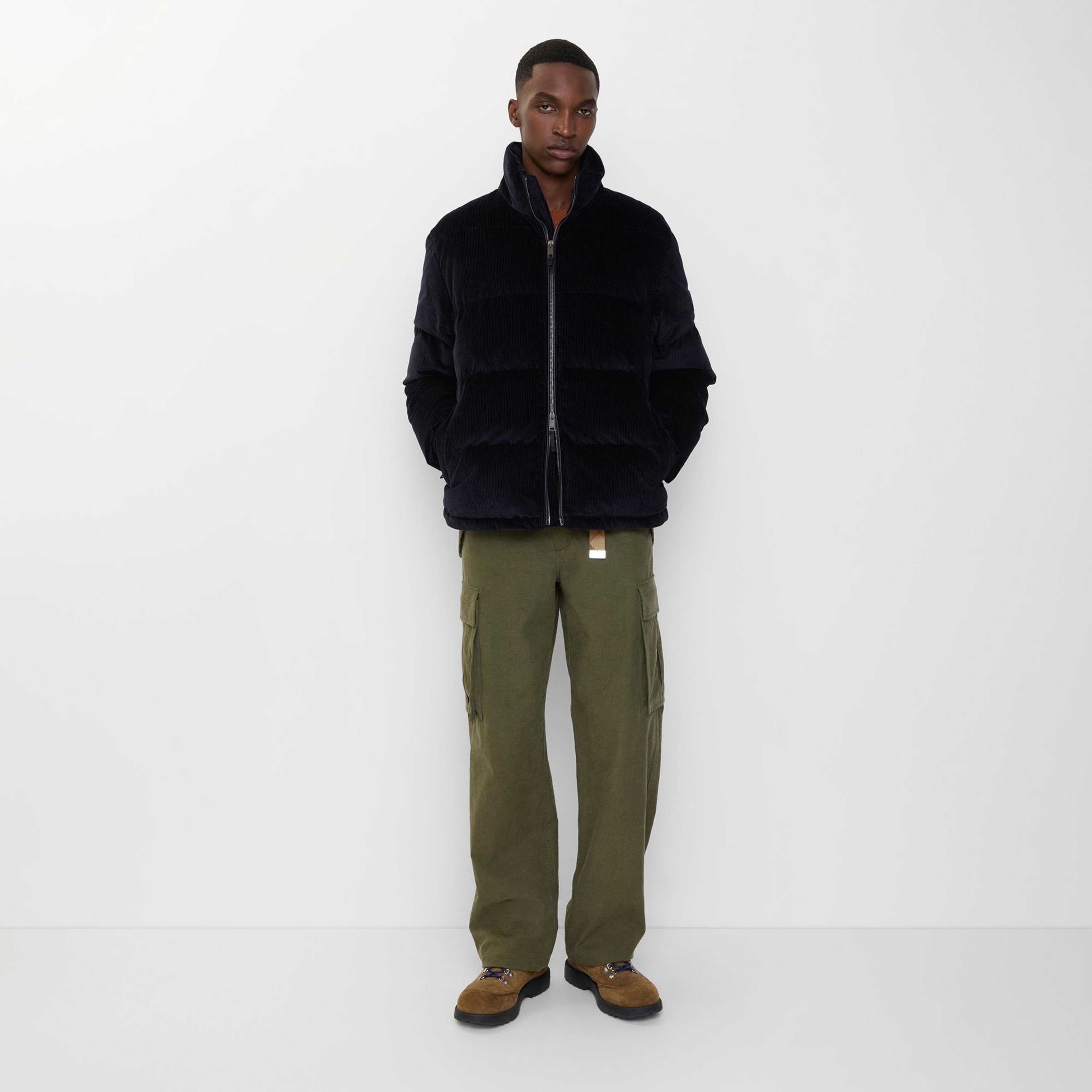 Burberry Snowdon Erkek Lacivert Mont