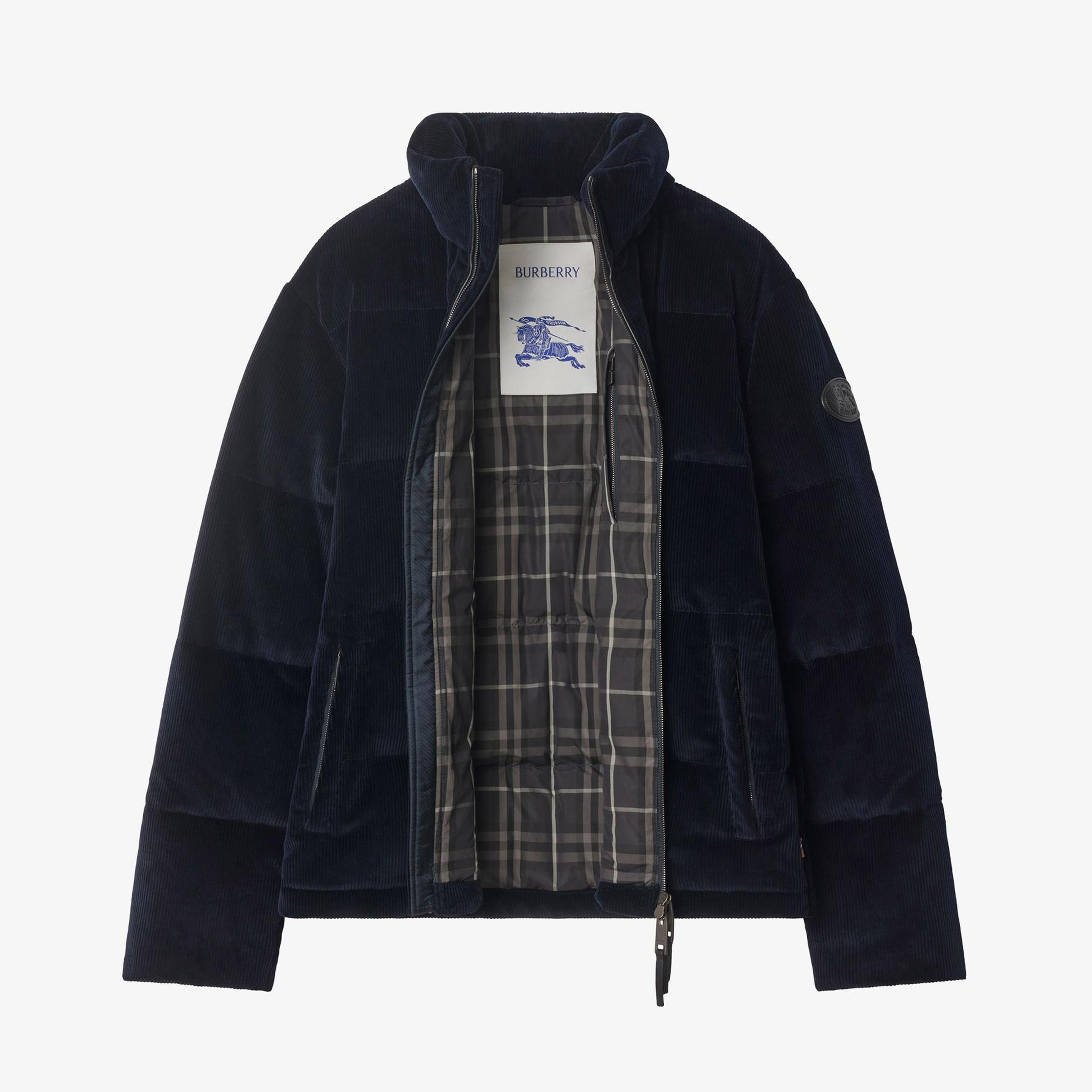 Burberry Snowdon Erkek Lacivert Mont