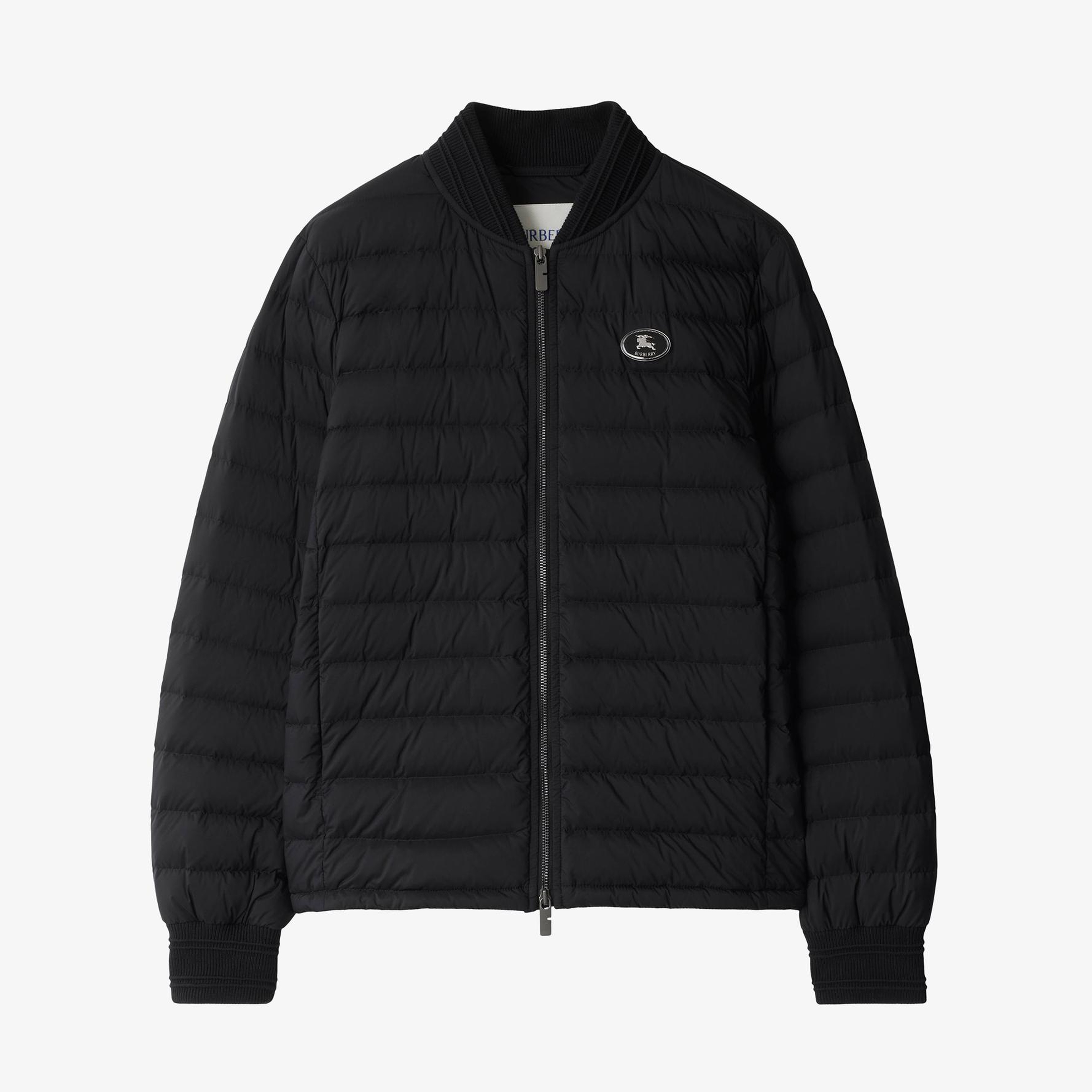 Burberry Dalham Nylon Puffer Erkek Siyah Mont