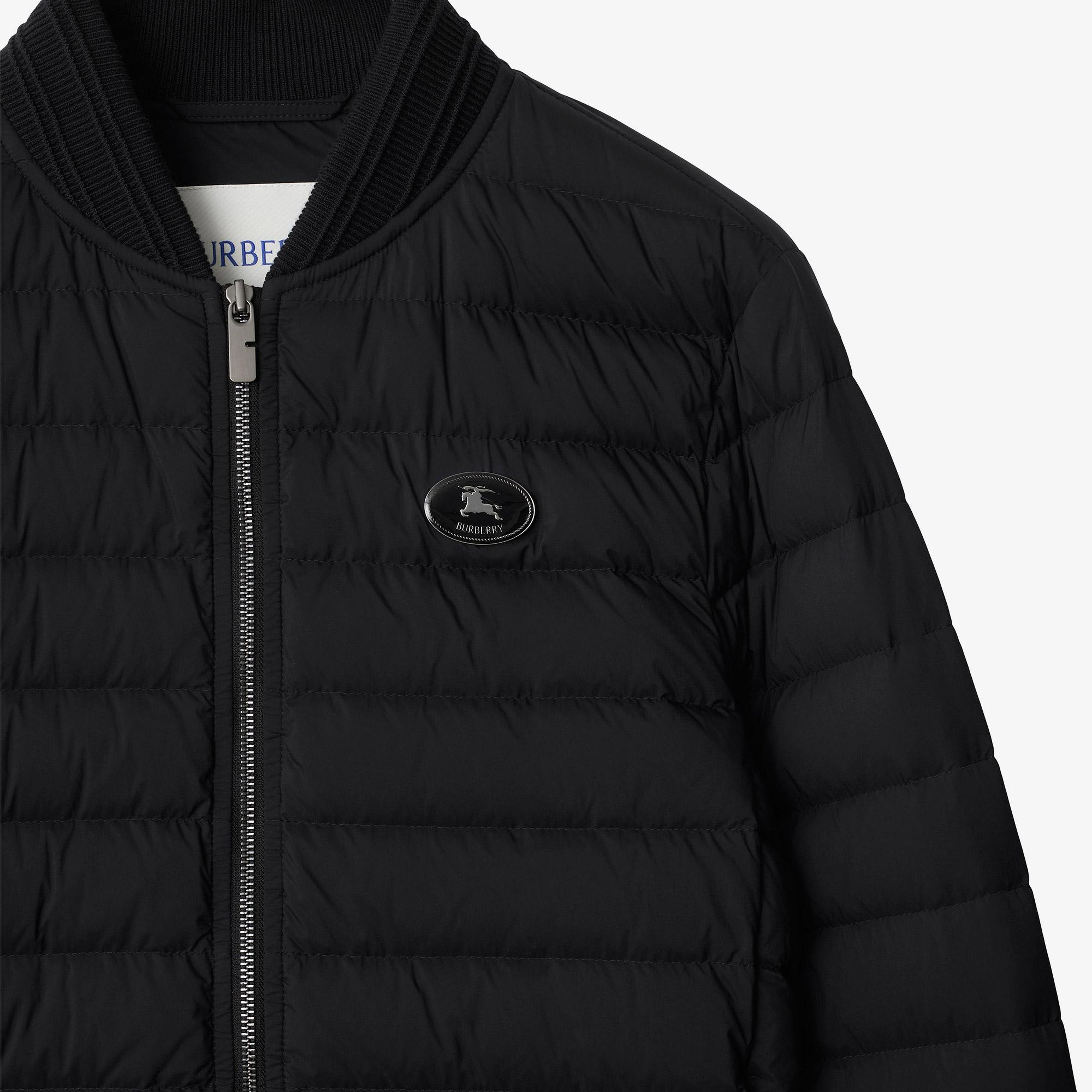 Burberry Dalham Nylon Puffer Erkek Siyah Mont