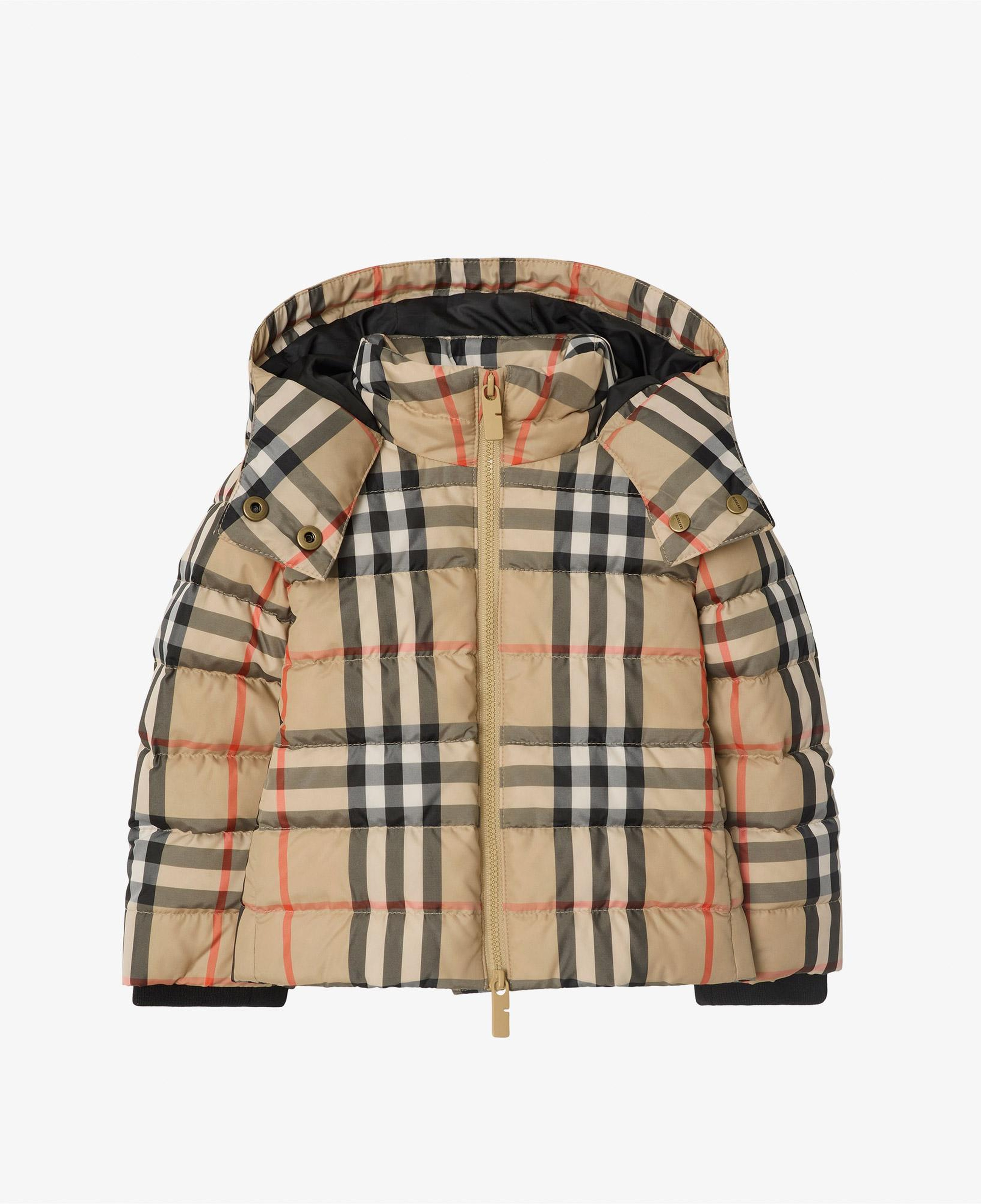 Burberry Cecilia Check Çocuk Bej Mont