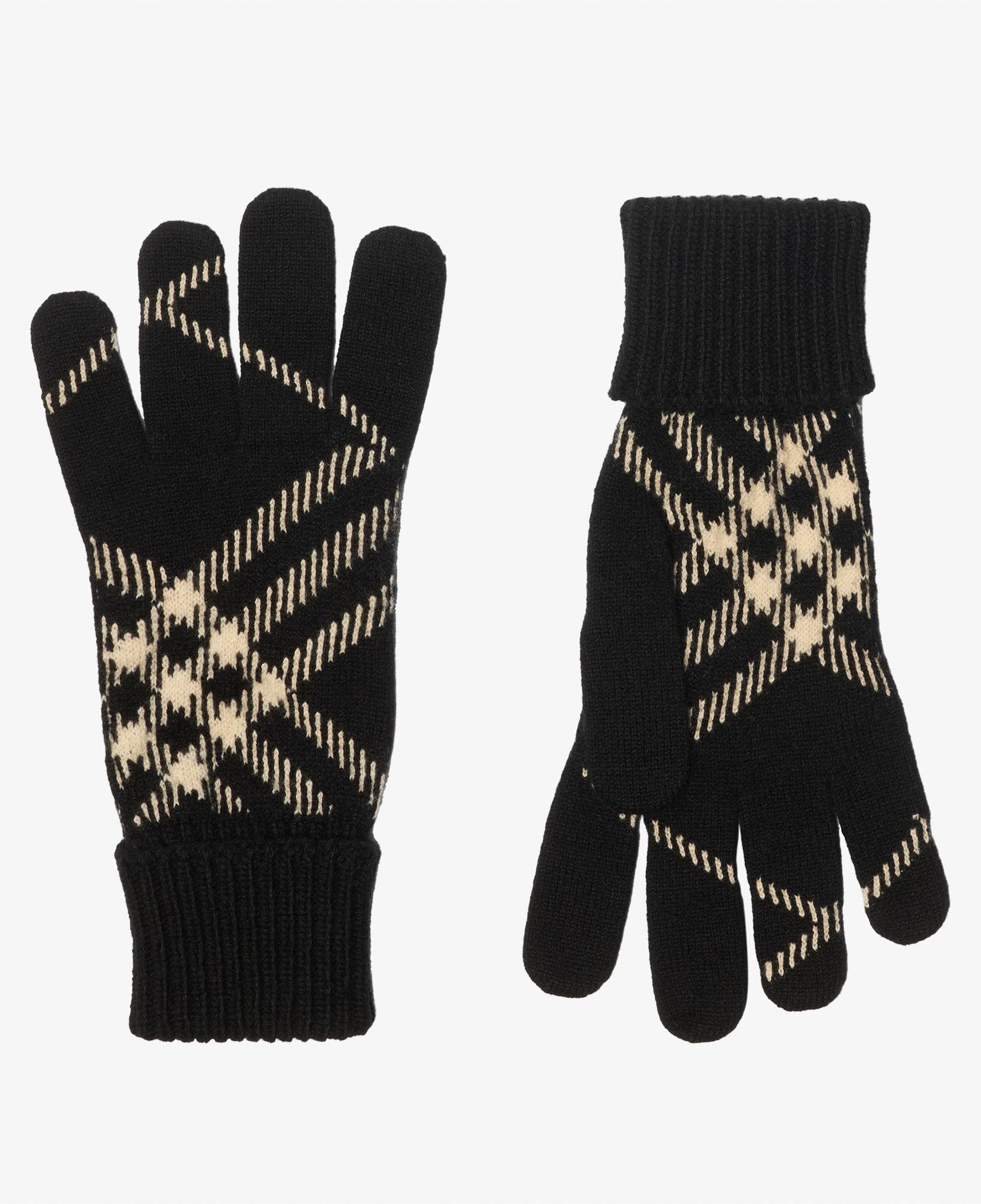 Burberry Core Check Erkek Siyah Eldiven