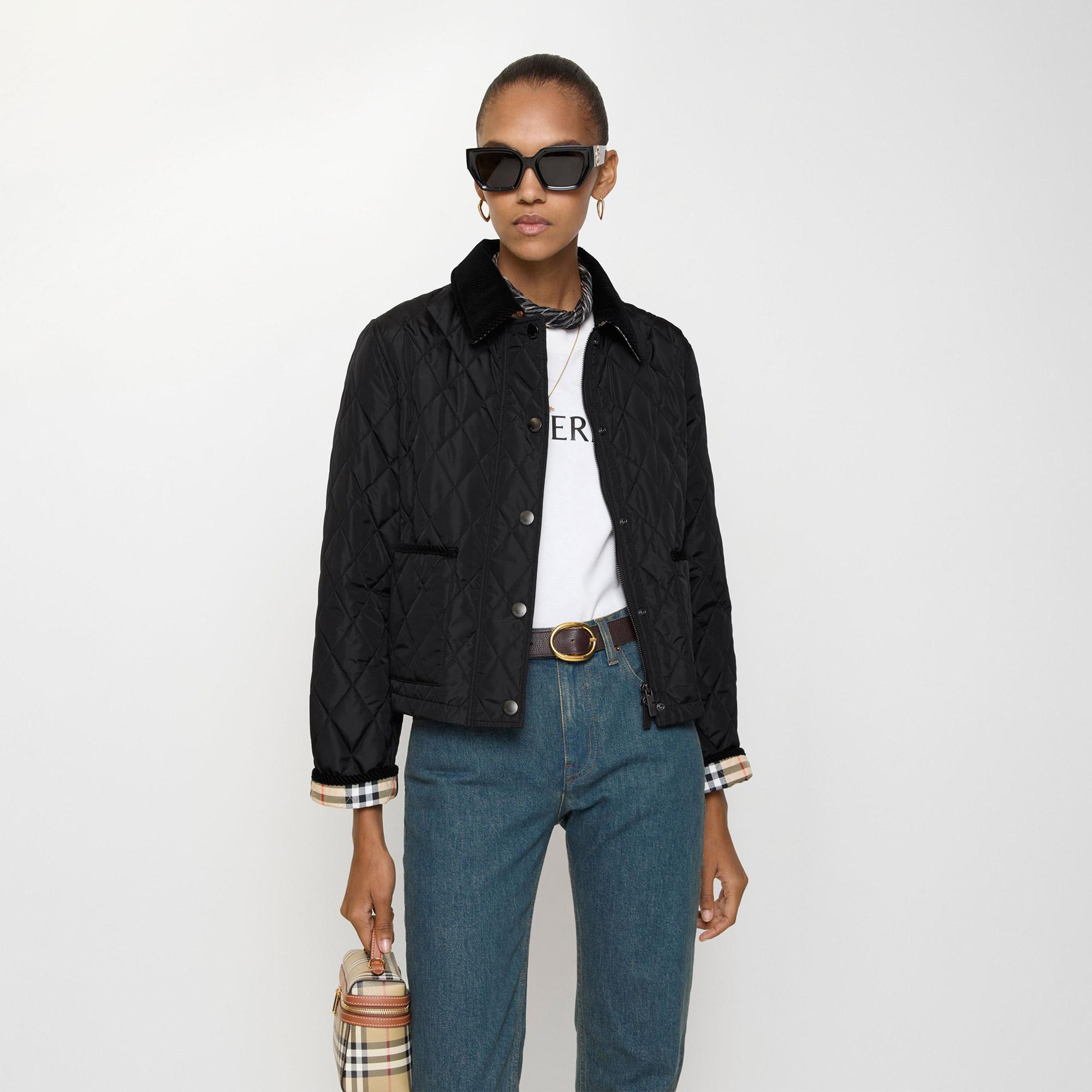 Burberry Kadın Siyah Mont