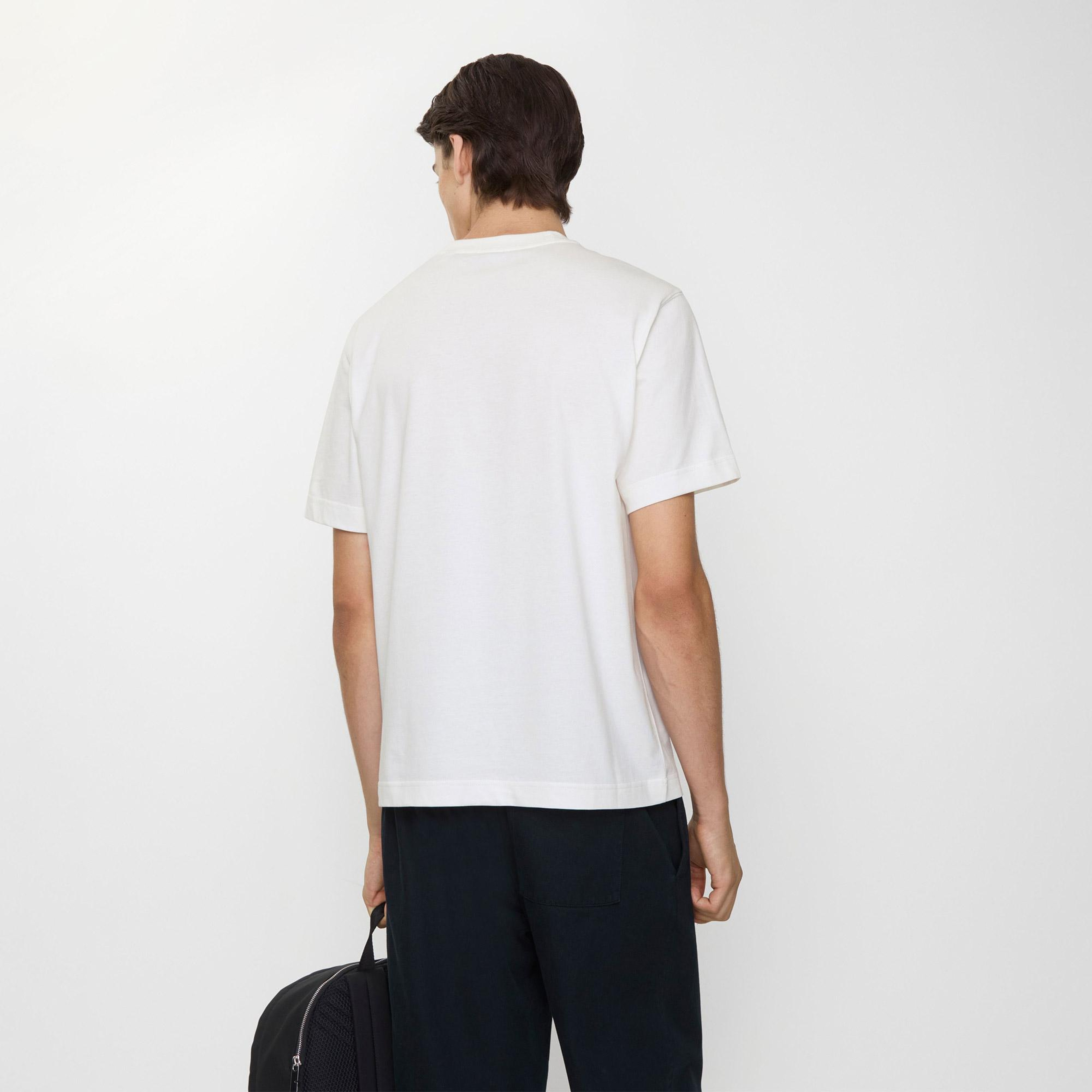 Burberry Seth Erkek Beyaz T-Shirt