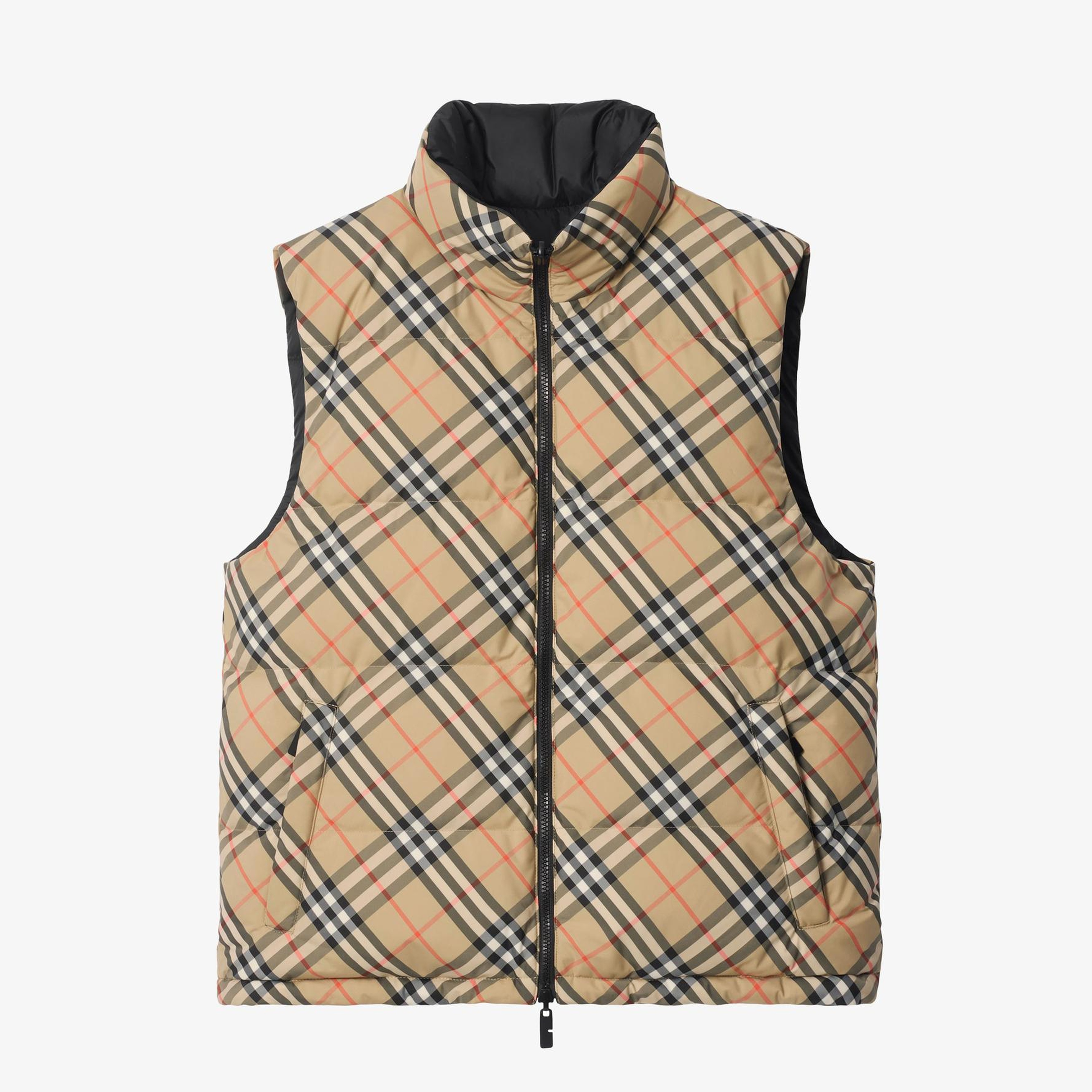 Burberry Snowshill Check Erkek Bej Yelek