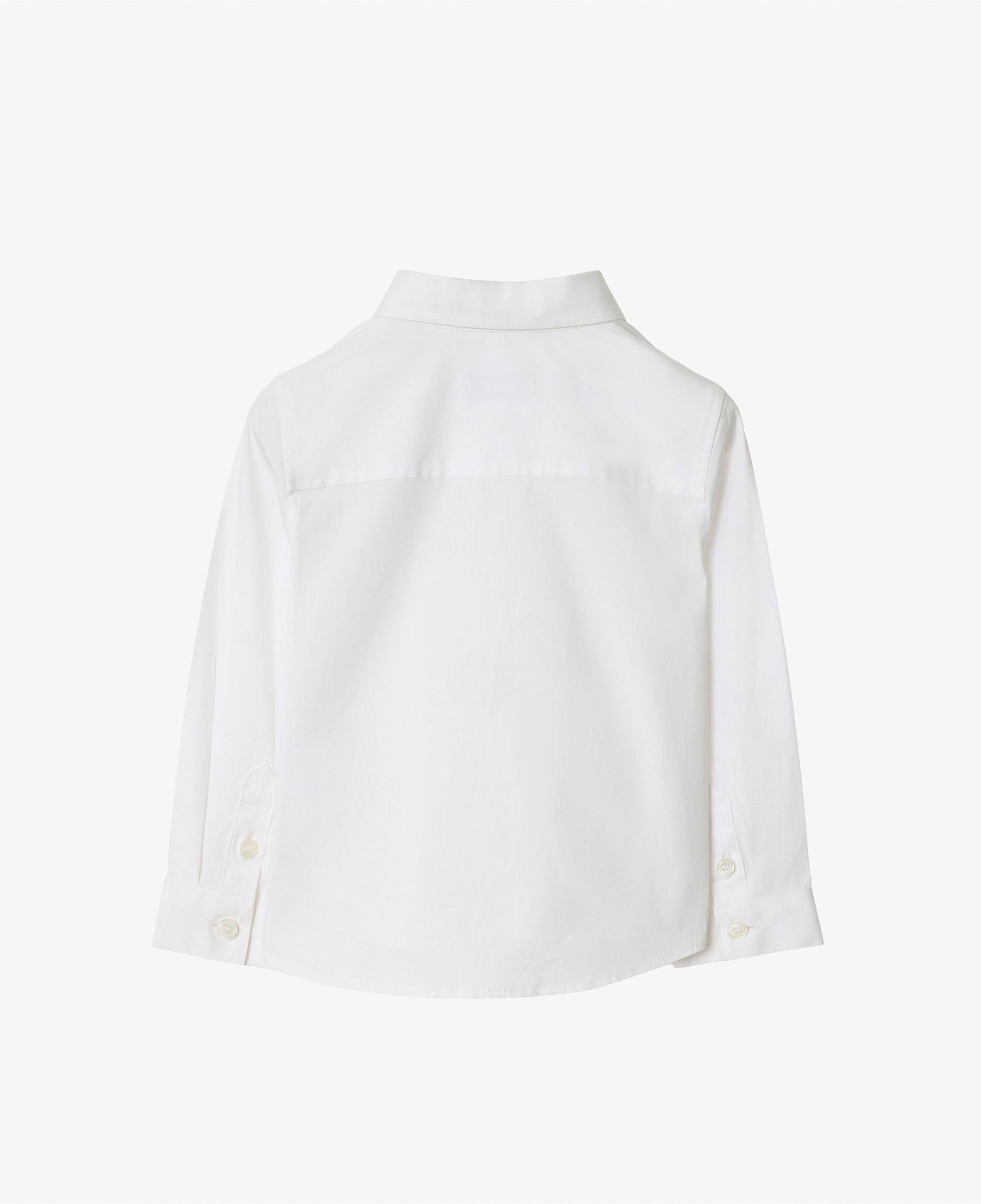 Burberry Owen Stretch Cotton Çocuk Beyaz Gömlek
