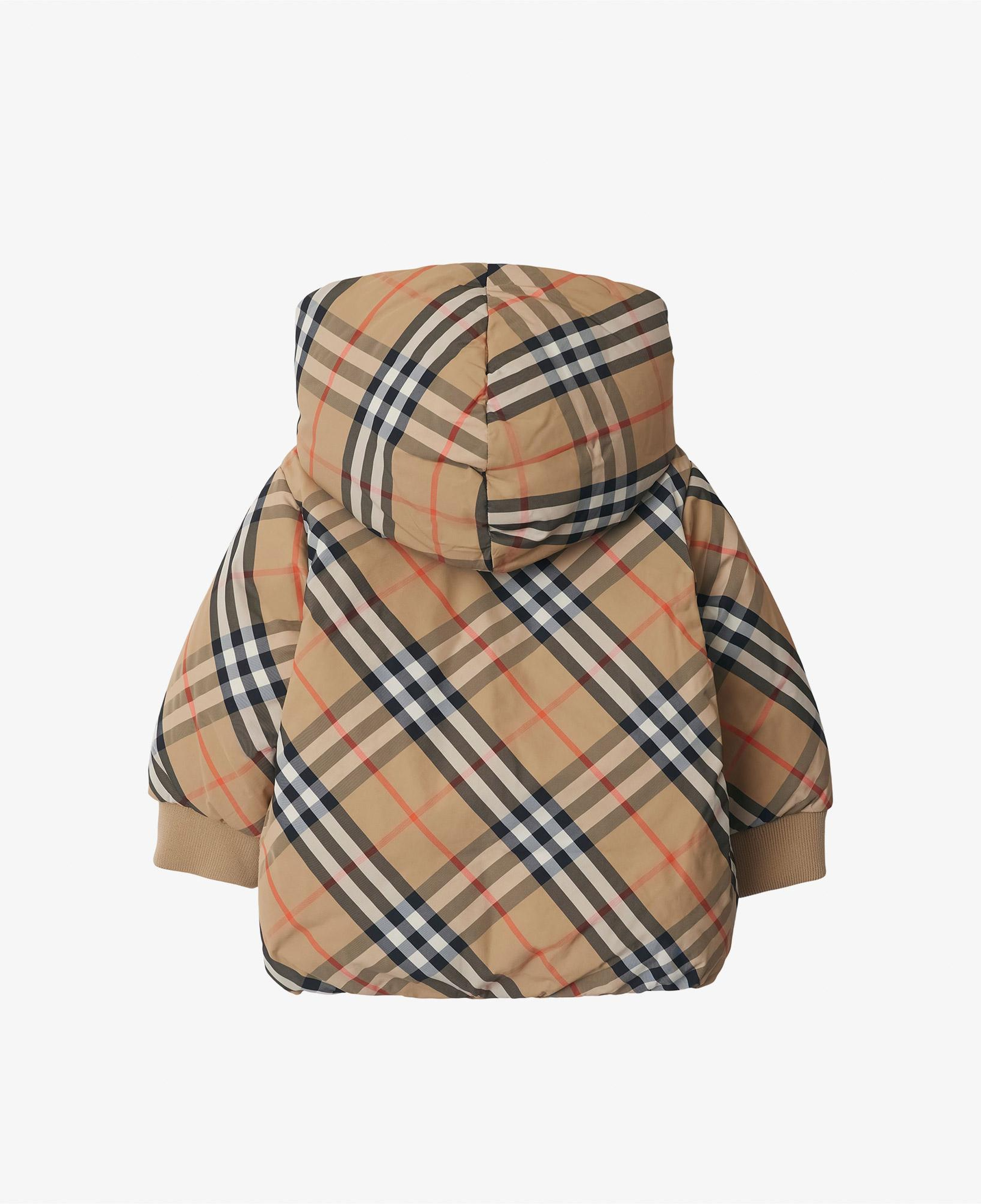 Burberry Axel Reversible Check Nylon Puffer Çocuk Bej Mont