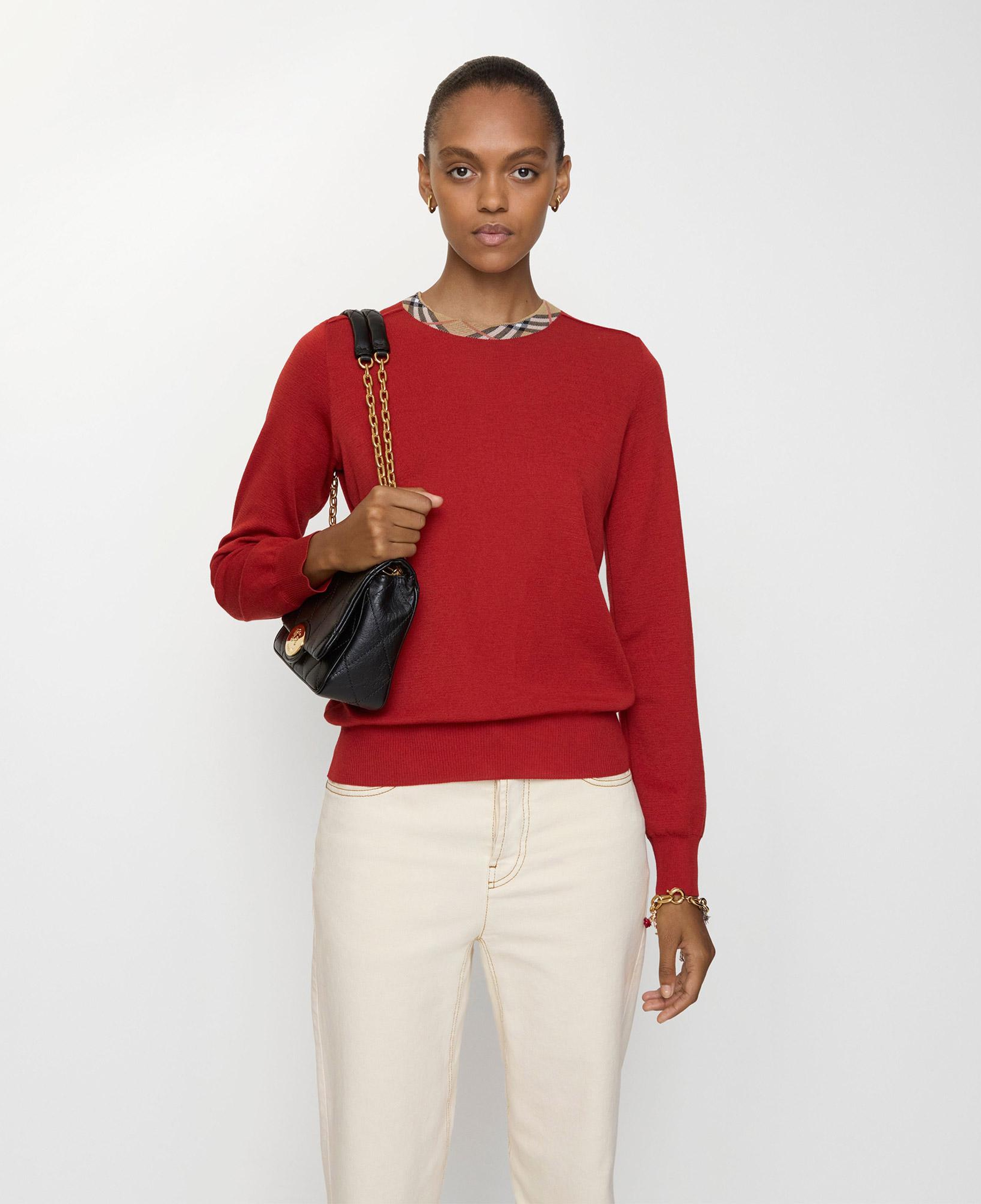 Burberry Mary Ct Kadın Kırmızı Triko